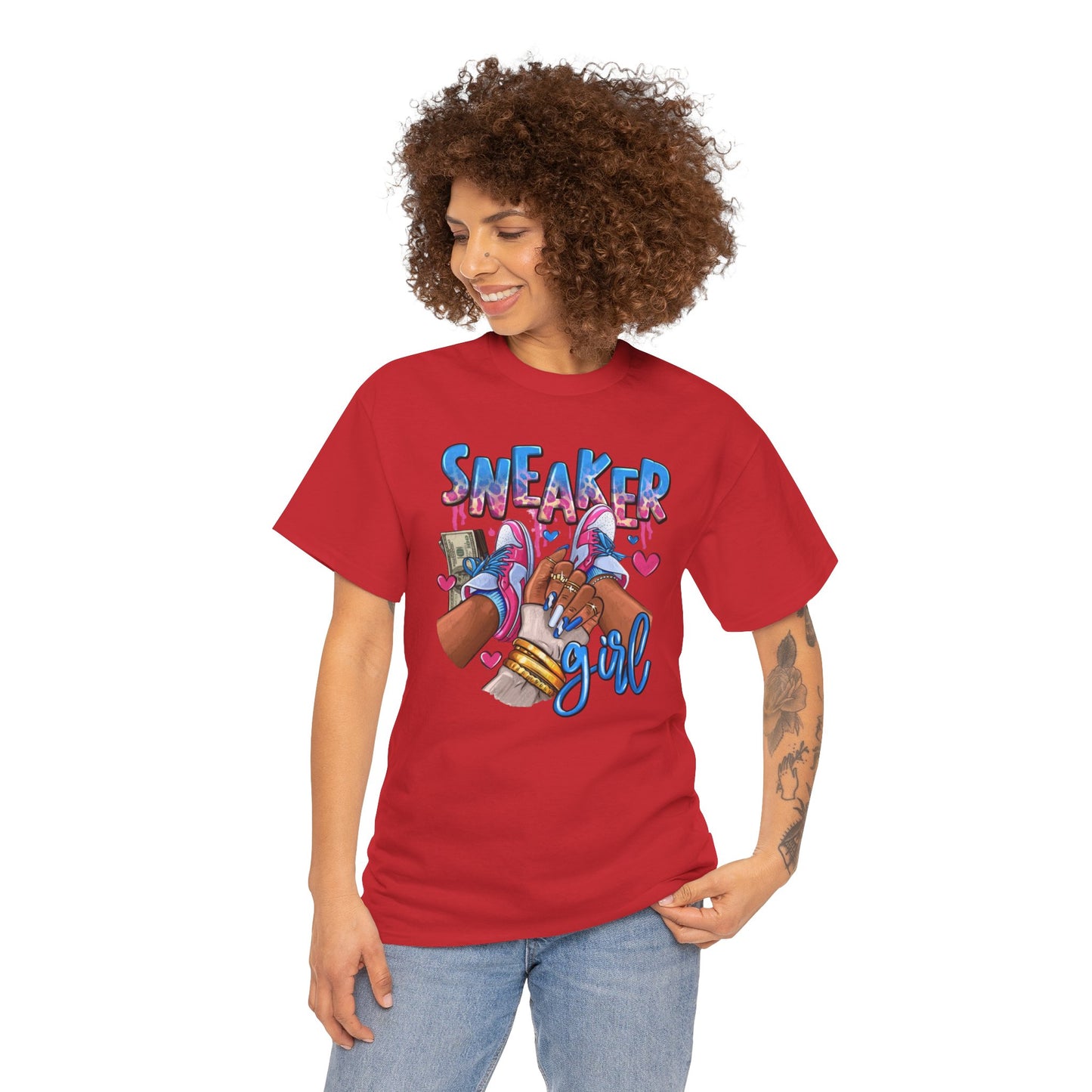 Sneaker Girl Unisex Heavy Cotton Tee