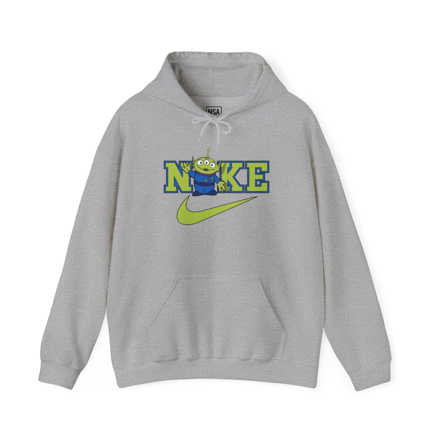 Whimsical swoosh Alien Hoodie