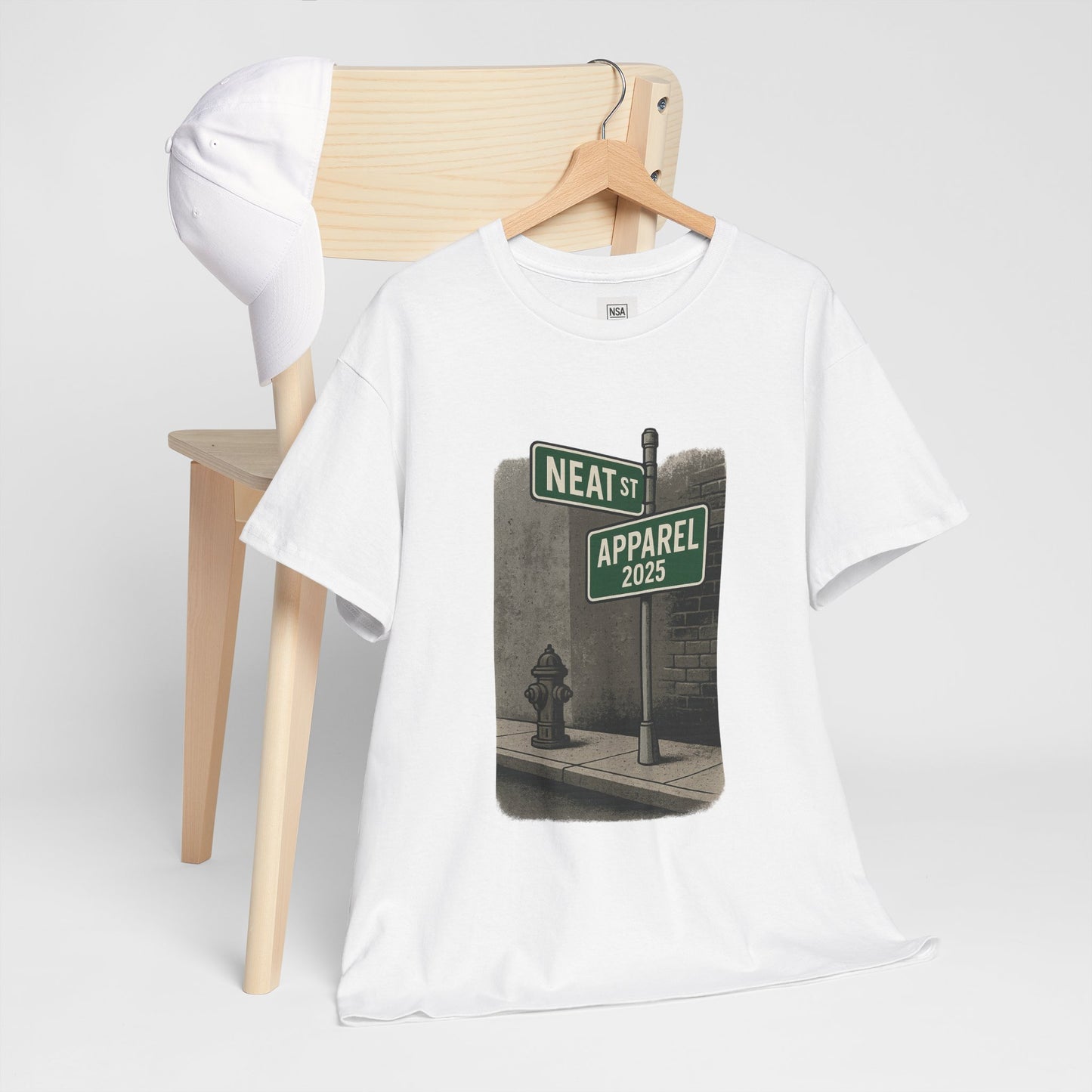 Vintage Neat Street Unisex Heavy Cotton Tee