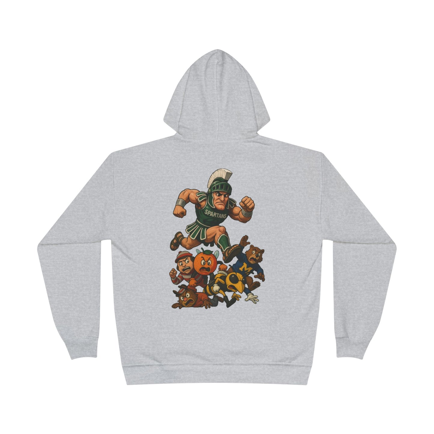 Spartan Spirit Eco-Smart Hoodie, College Sweatshirt, Unisex Pullover, Campus Gear, Game Day Apparel, School Pride Gift