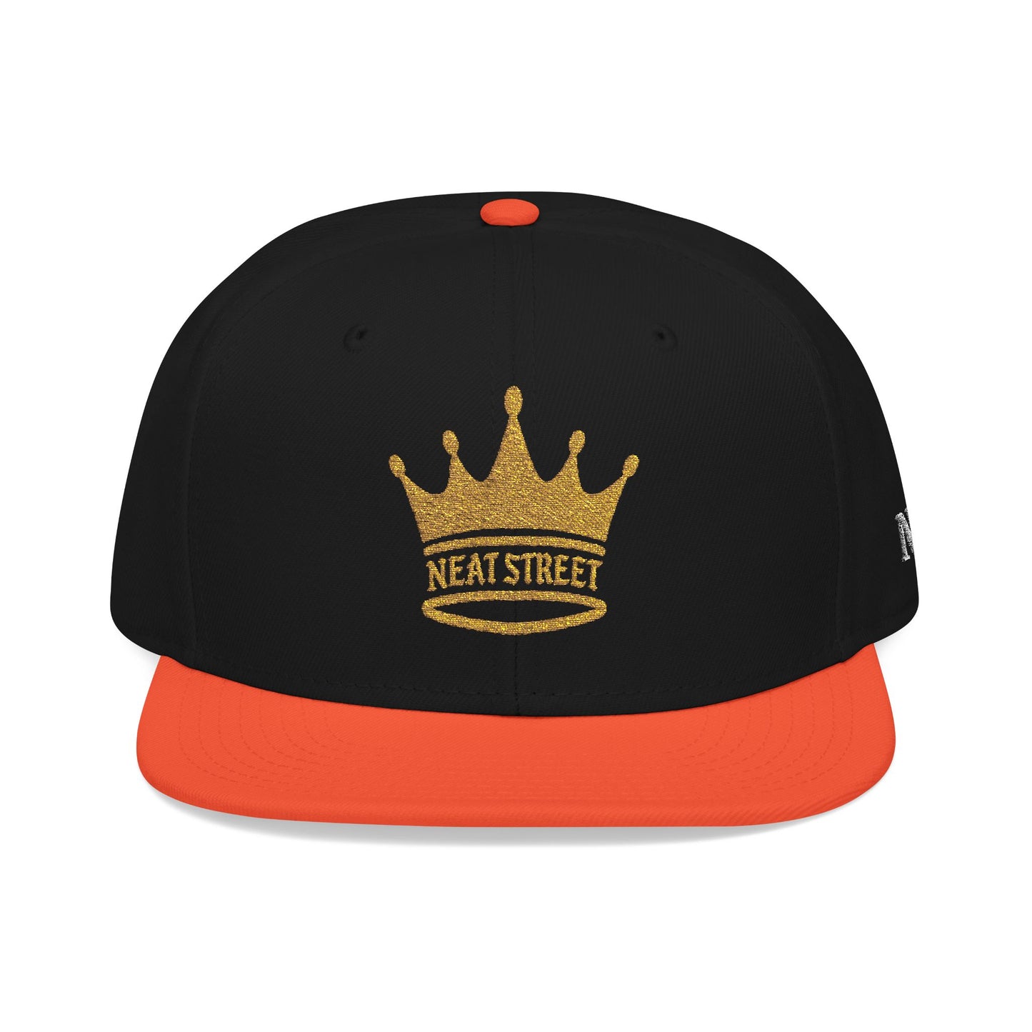 Neat Street Crown Snapback Hat - Embroidered Casual Cap for Streetwear Enthusiasts