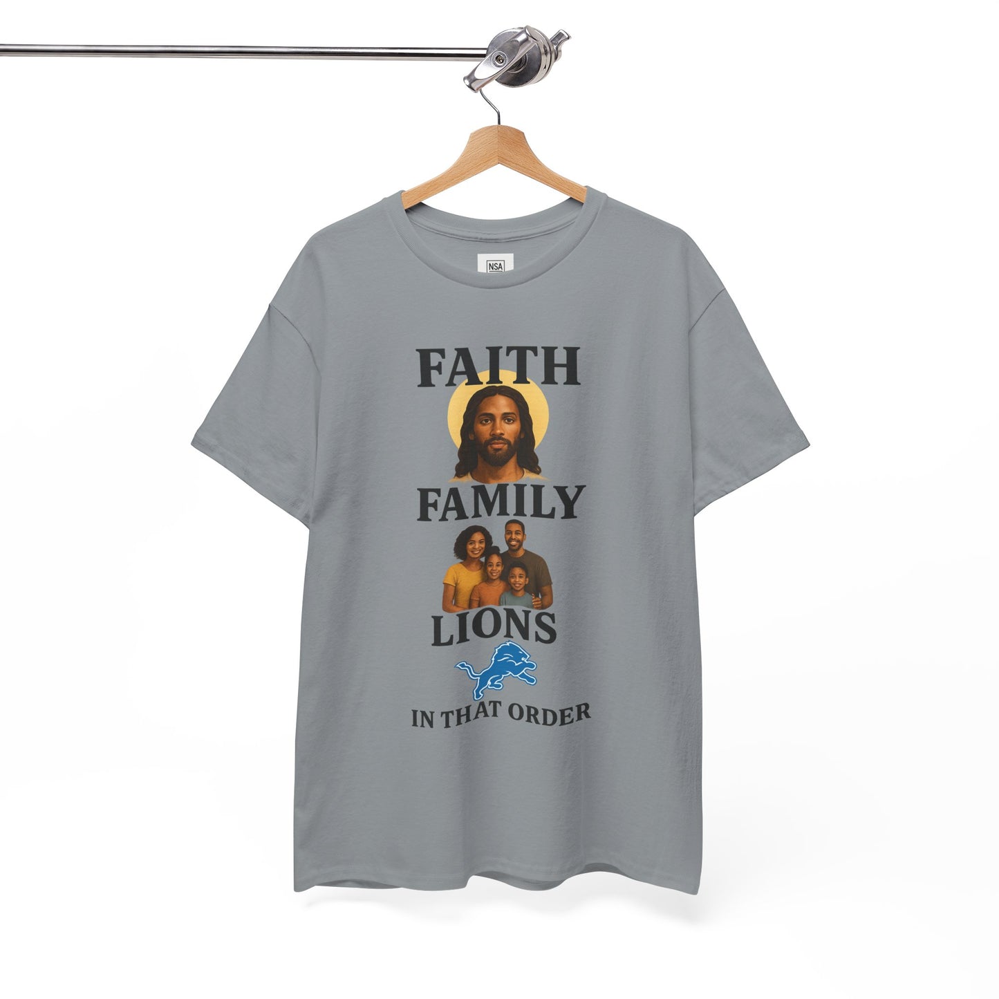 Faith Family Lions Unisex Heavy Cotton Tee