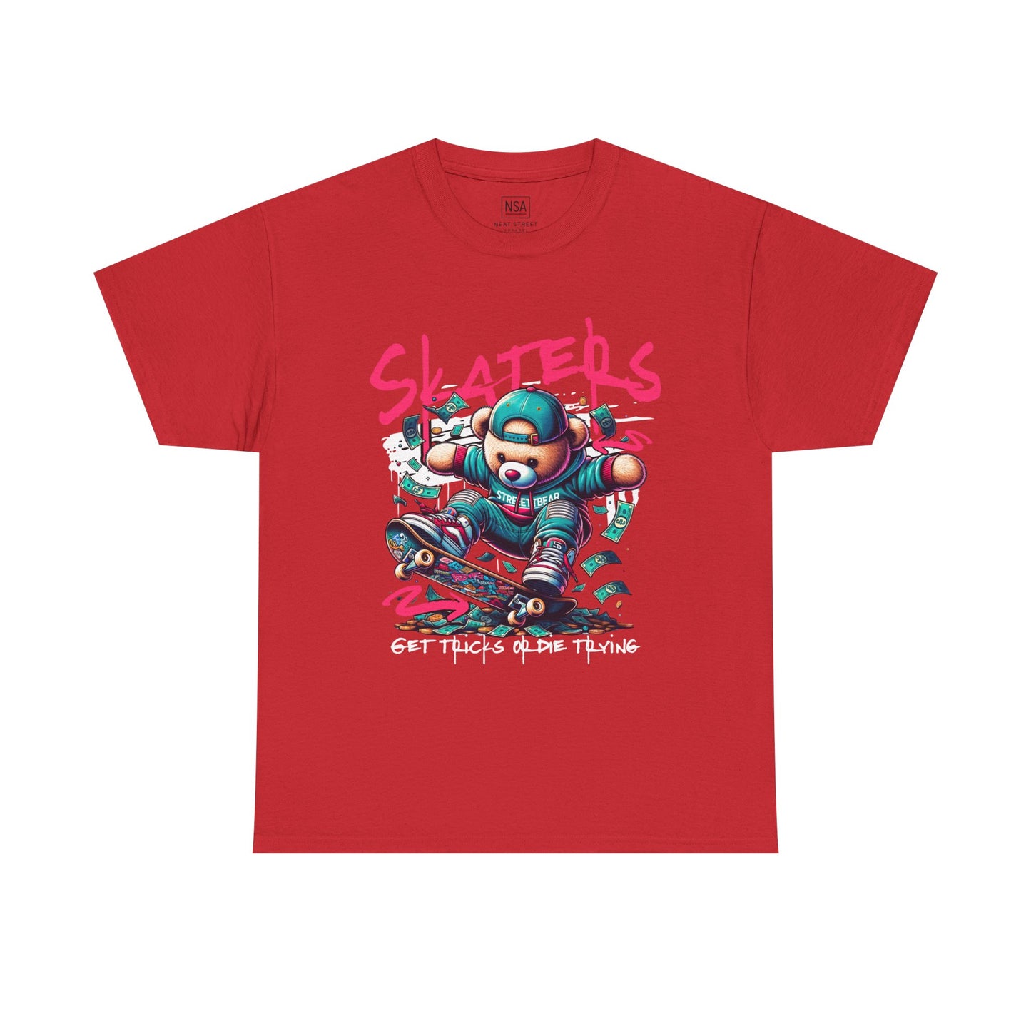 Skater Bear T-Shirt Cool Graphic Tee