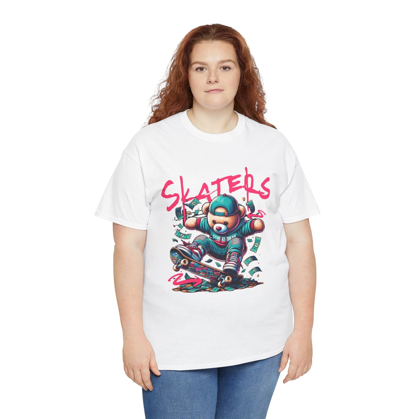 Skater Bear T-Shirt Cool Graphic Tee