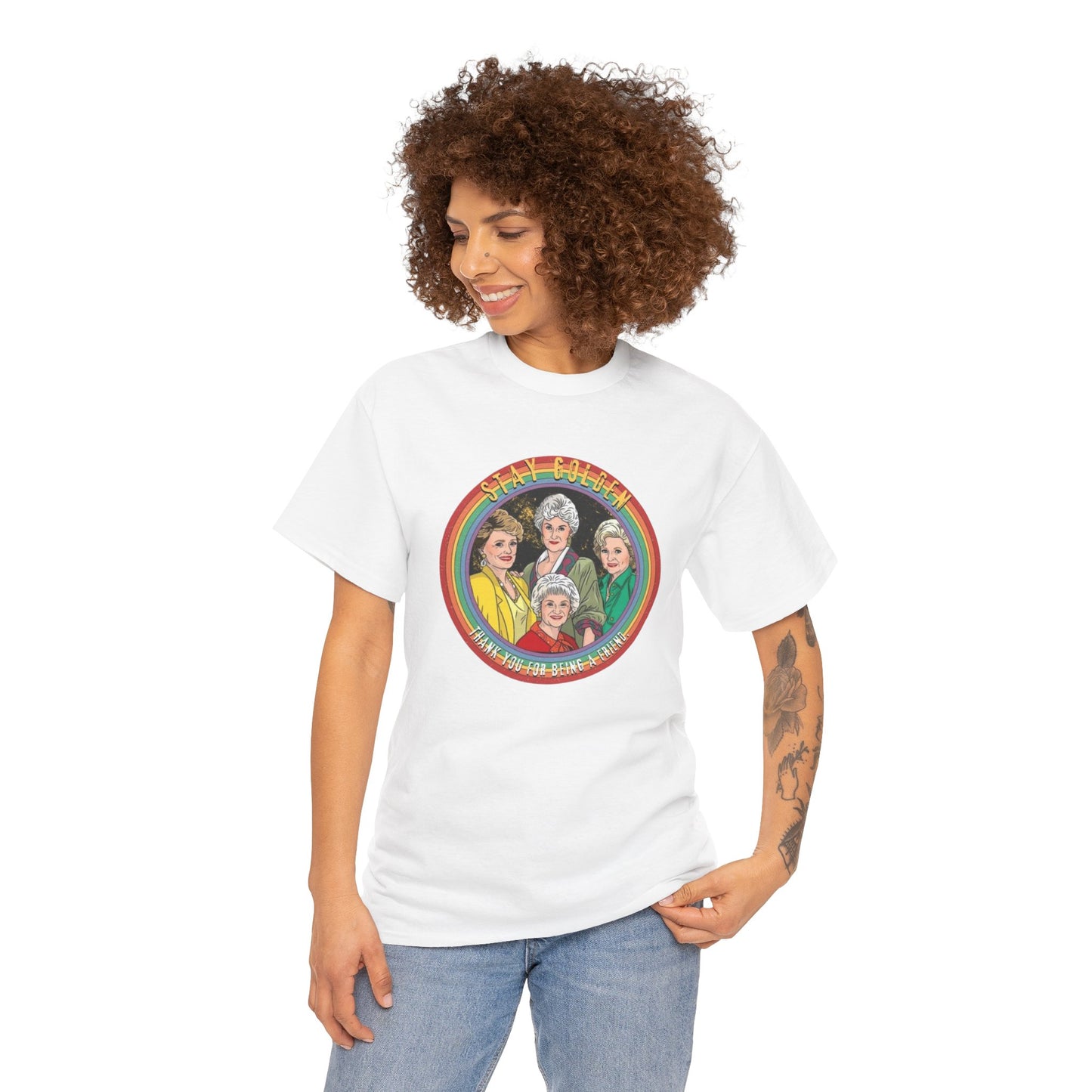 Retro Golden Girls Unisex Heavy Cotton Tee