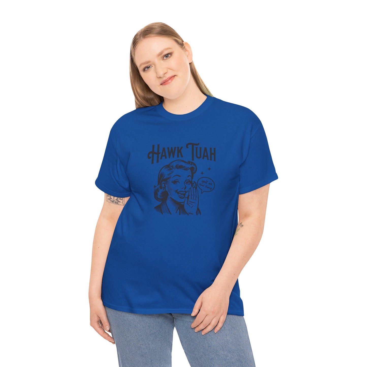 Hawk Tuah Funny Graphic Tee