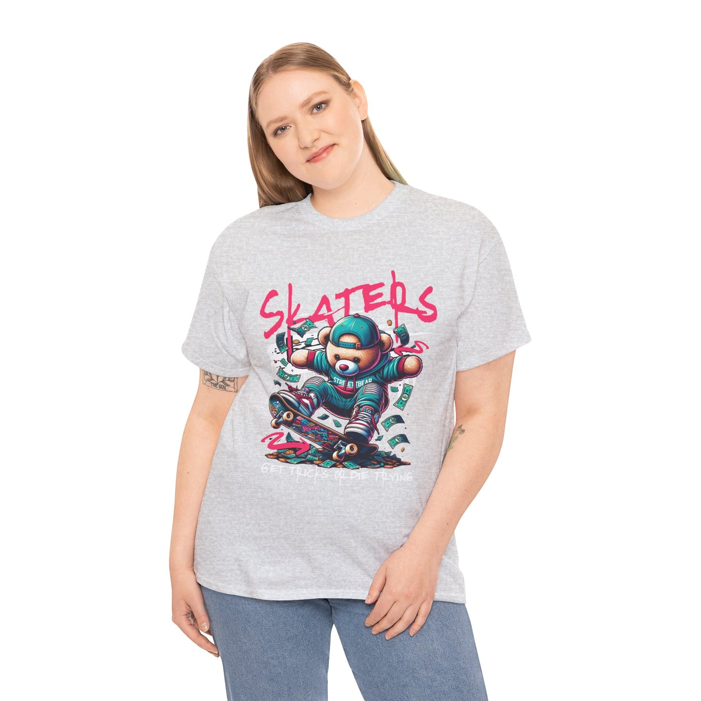 Skater Bear T-Shirt Cool Graphic Tee