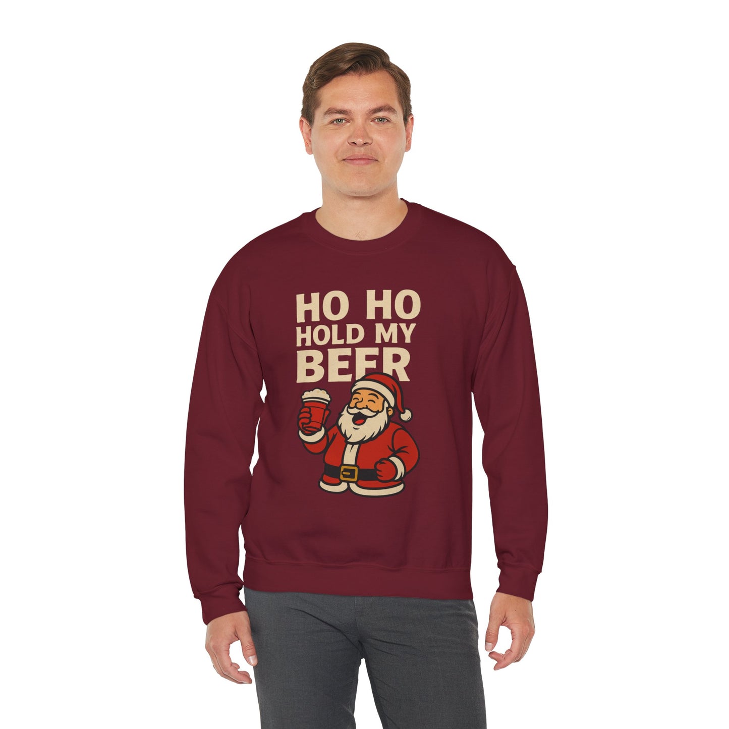 Festive Santa Sweatshirt | Holiday Apparel, Christmas Gift, Cozy Winter Wear, Funny Sweatshirt, Unisex Crewneck