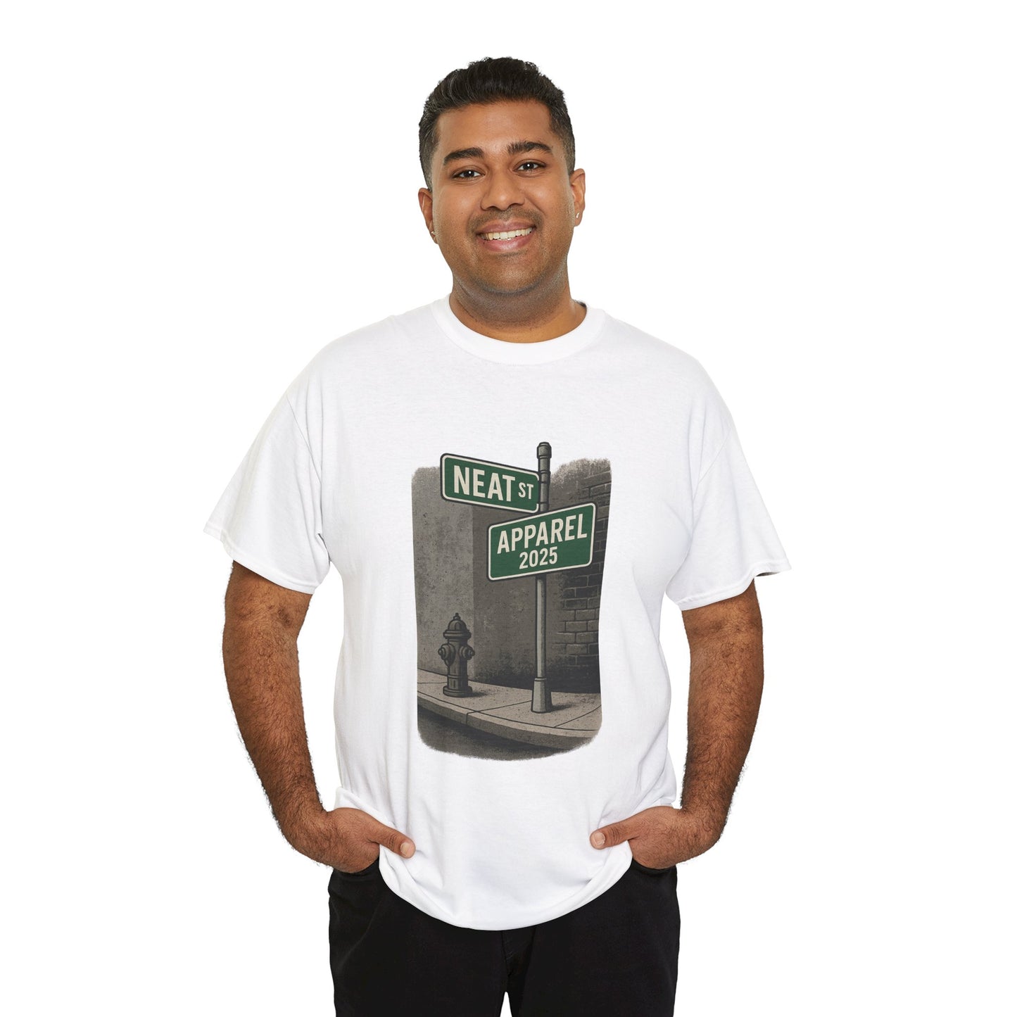 Vintage Neat Street Unisex Heavy Cotton Tee