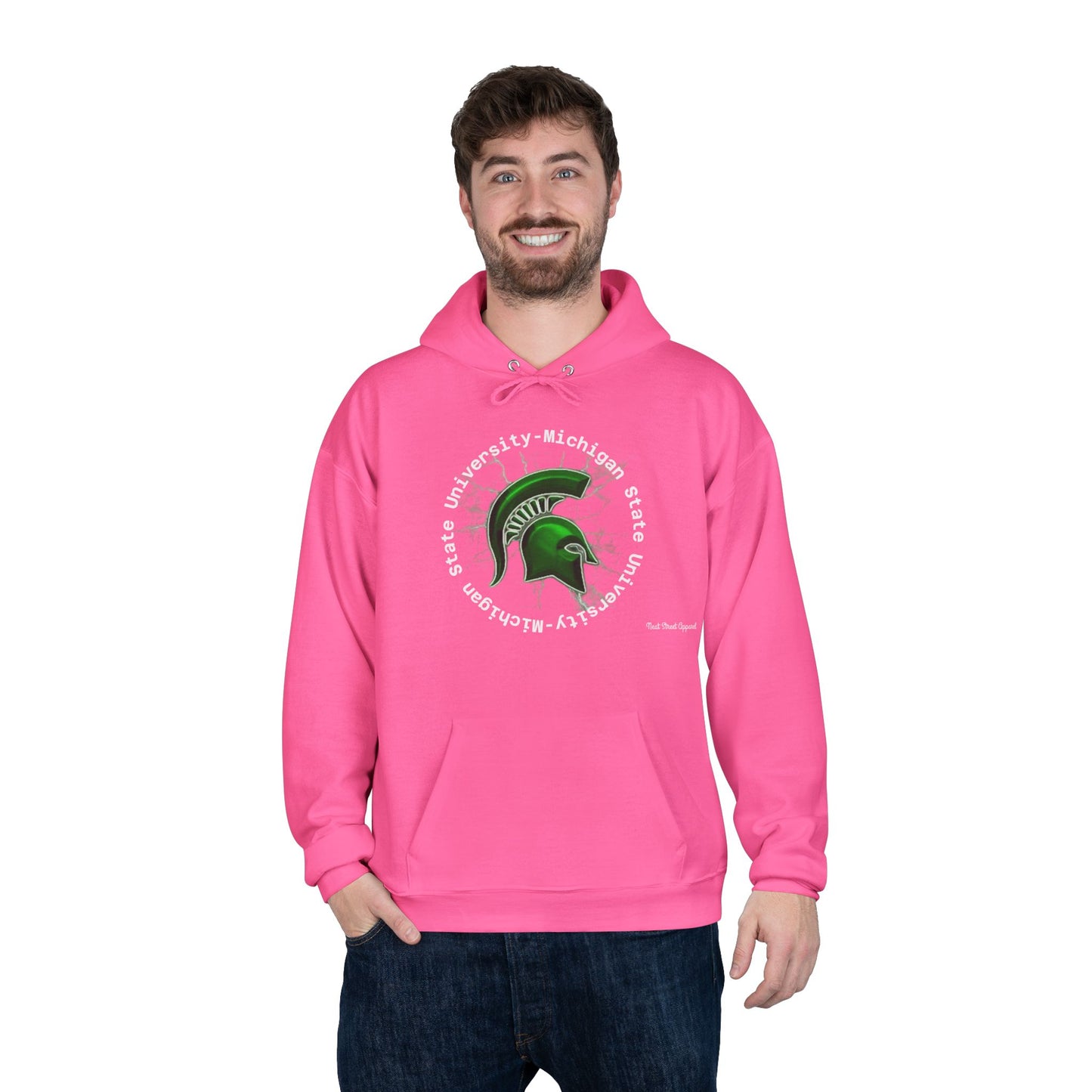 Spartan Spirit Eco-Smart Hoodie, College Sweatshirt, Unisex Pullover, Campus Gear, Game Day Apparel, School Pride Gift