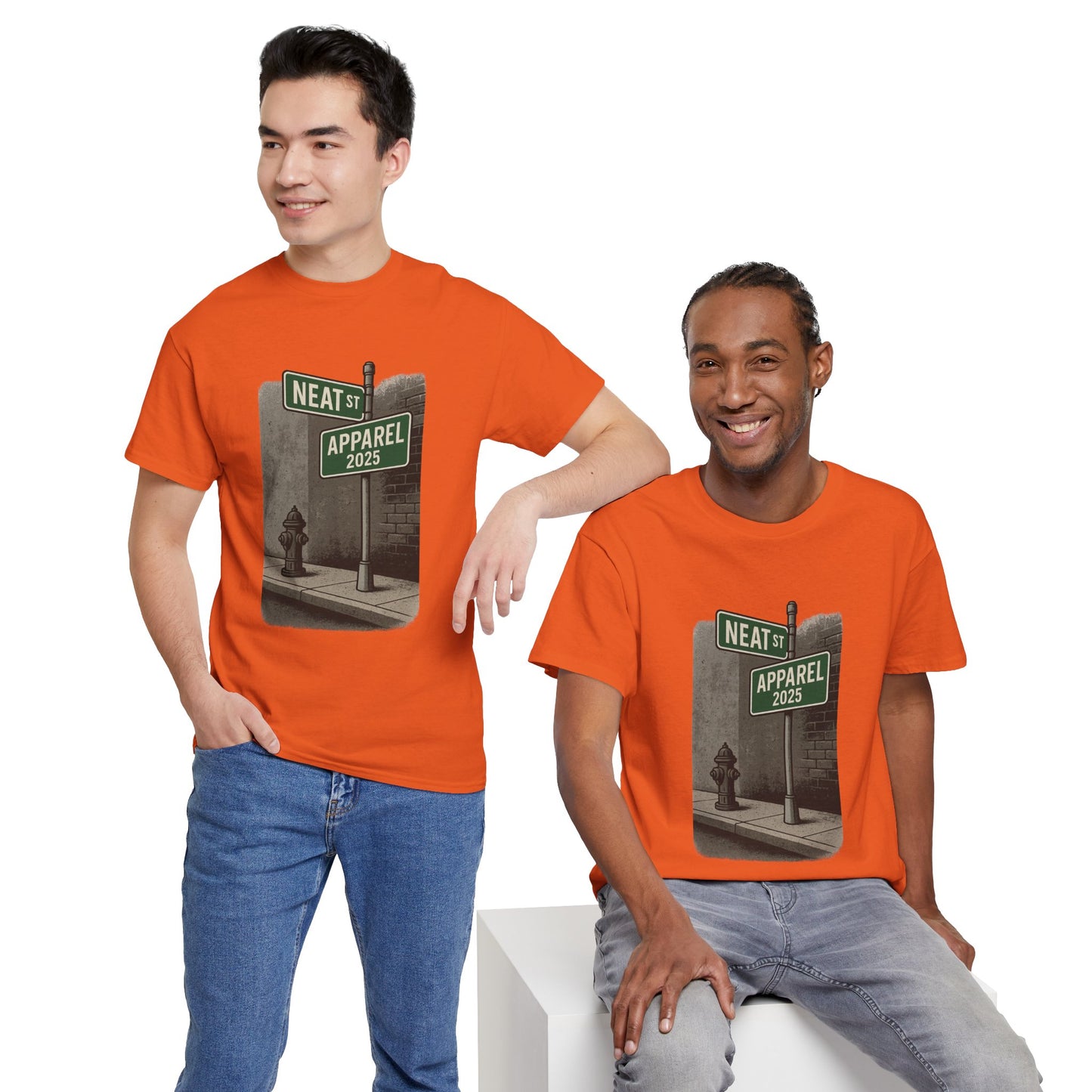 Vintage Neat Street Unisex Heavy Cotton Tee