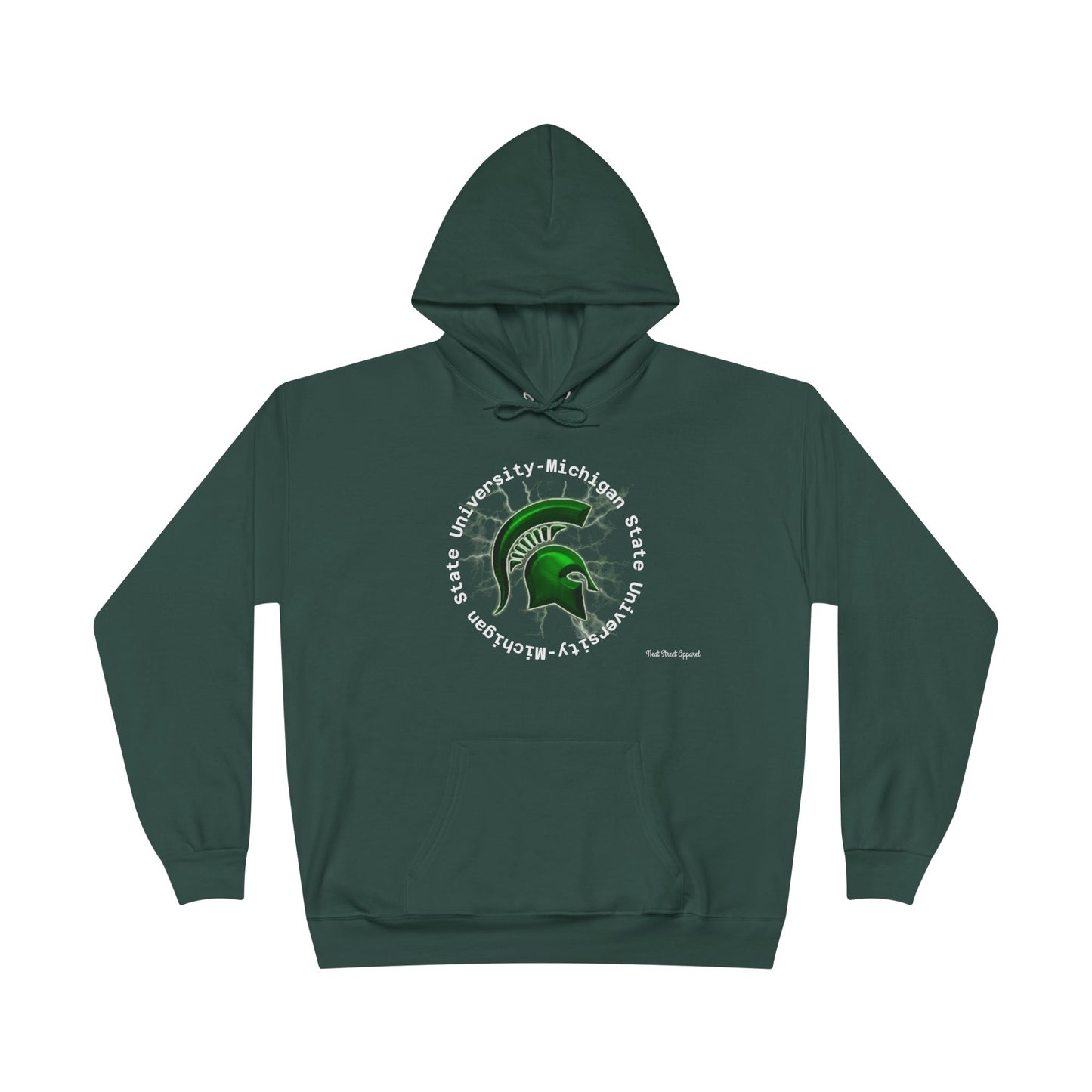 Spartan Spirit Eco-Smart Hoodie, College Sweatshirt, Unisex Pullover, Campus Gear, Game Day Apparel, School Pride Gift