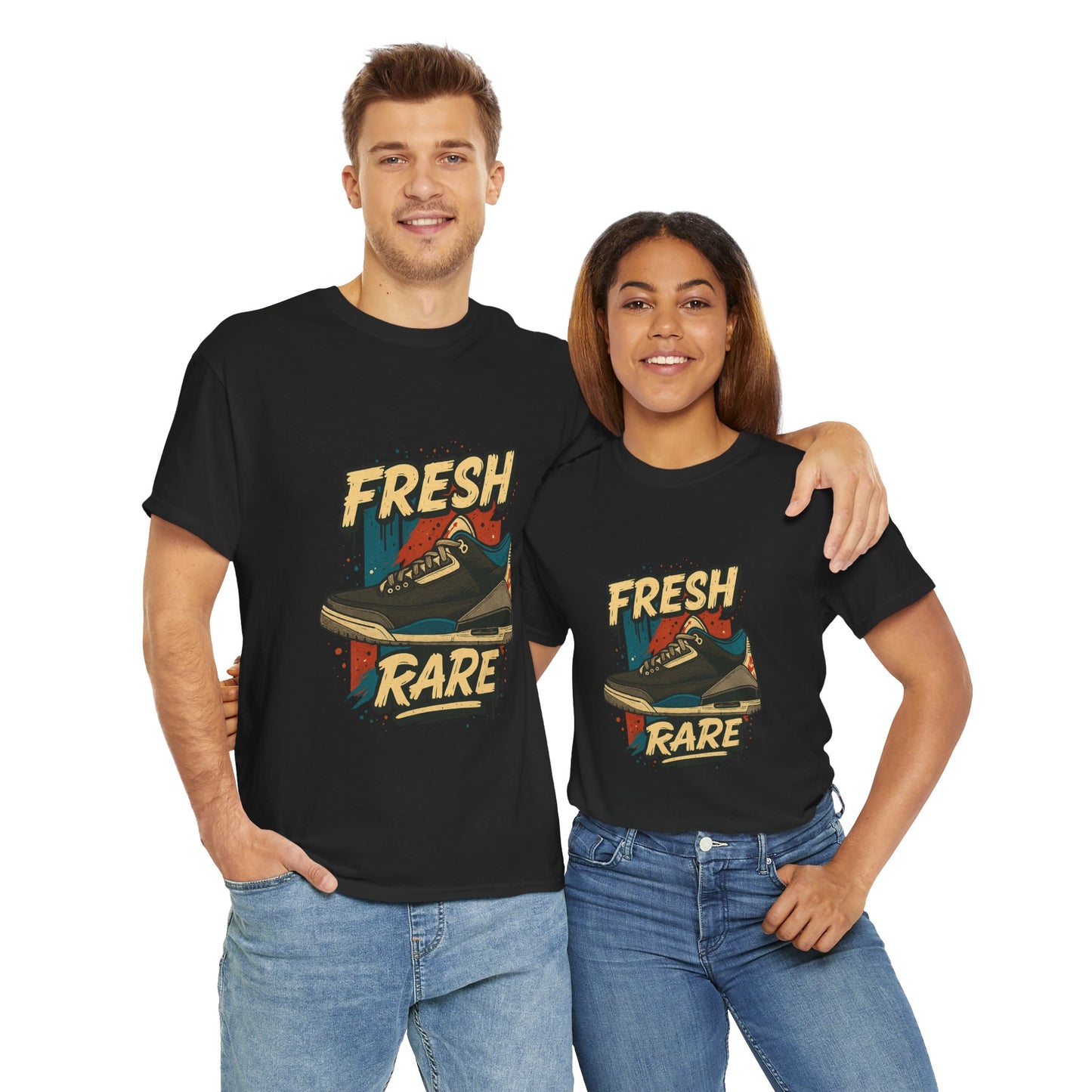 Streetwear Graphic Tee - 'Fresh-Rare' Unisex Heavy Cotton T-Shirt for Rare Air Jordan 3 release