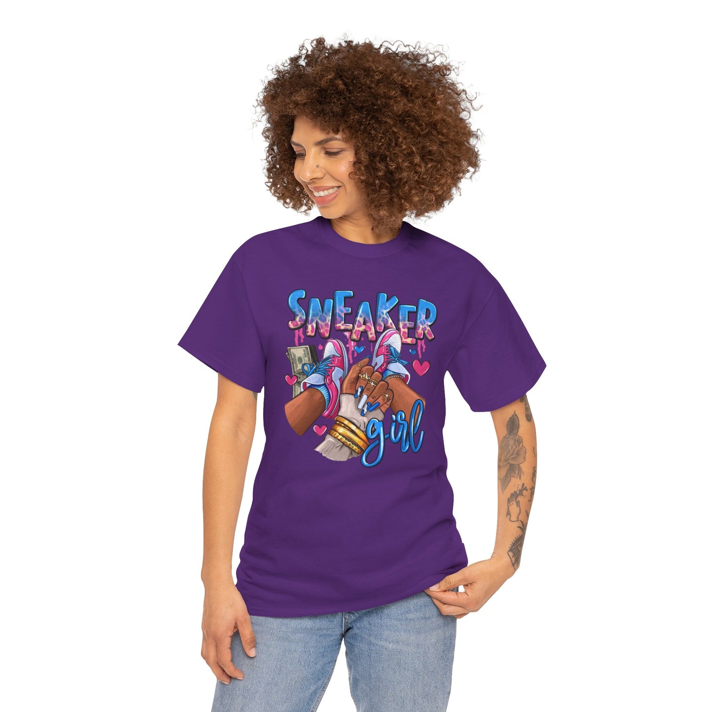 Sneaker Girl Unisex Heavy Cotton Tee