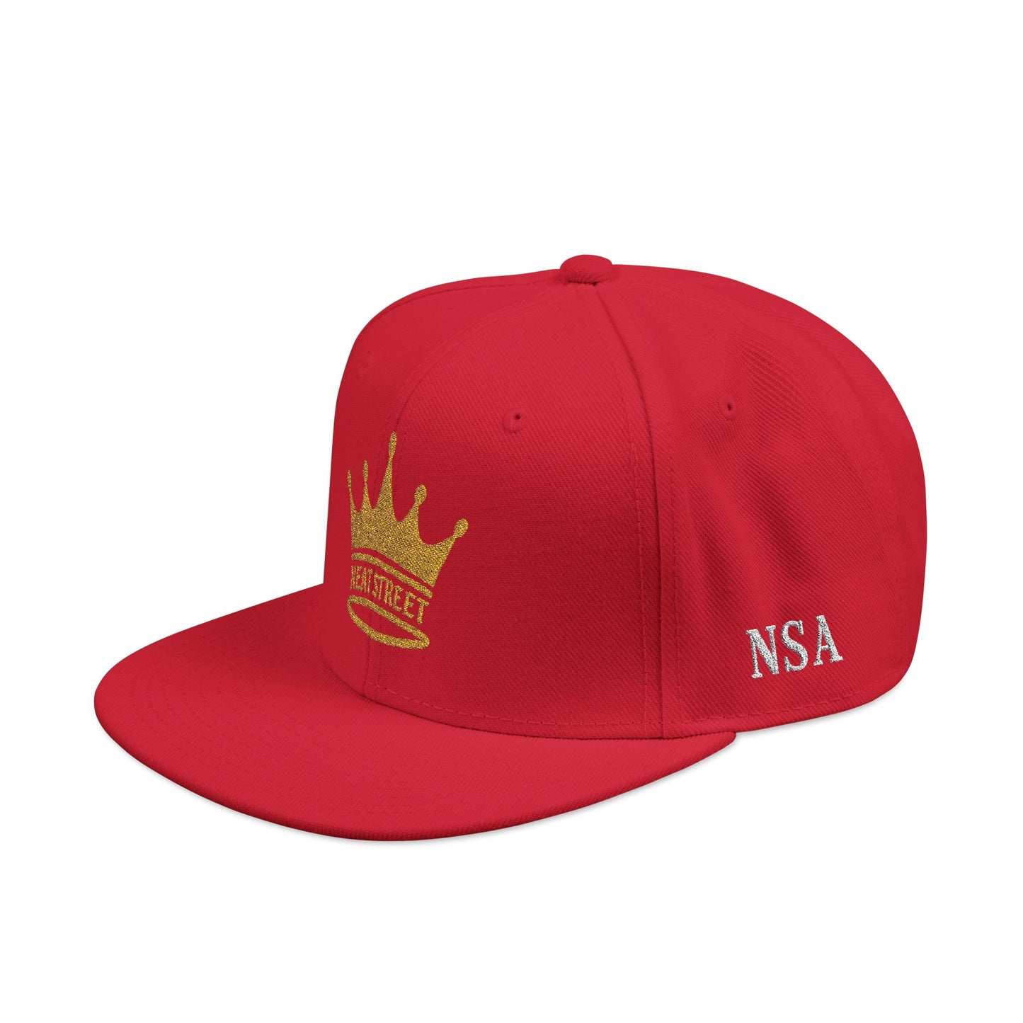 Neat Street Crown Snapback Hat - Embroidered Casual Cap for Streetwear Enthusiasts
