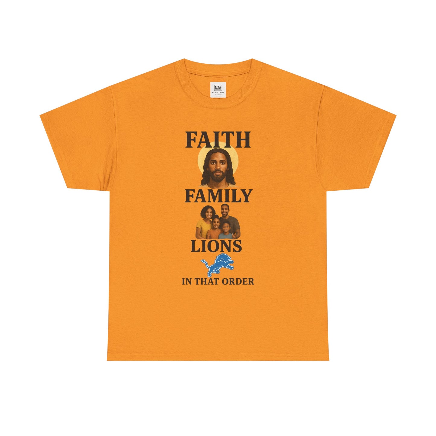 Faith Family Lions Unisex Heavy Cotton Tee