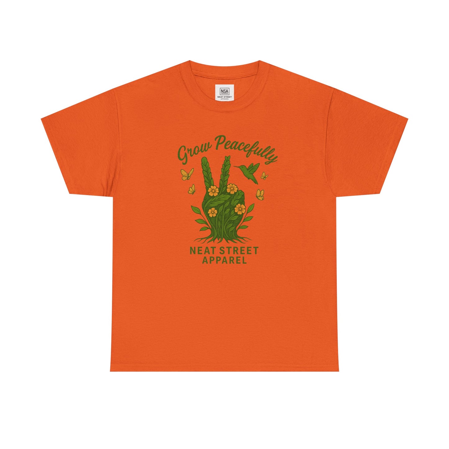 Grow Peacefully Unisex Heavy Cotton Tee