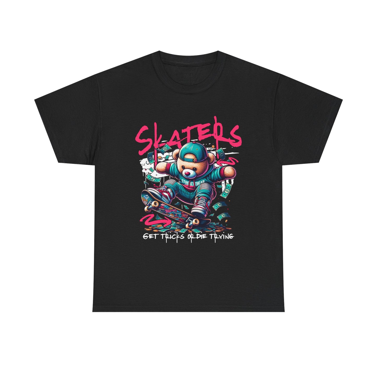Skater Bear T-Shirt Cool Graphic Tee