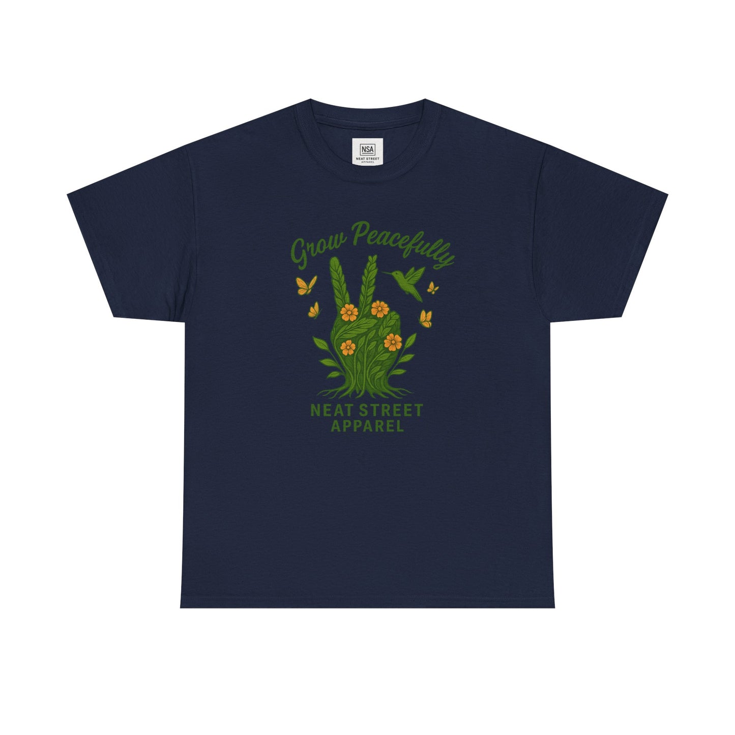 Grow Peacefully Unisex Heavy Cotton Tee