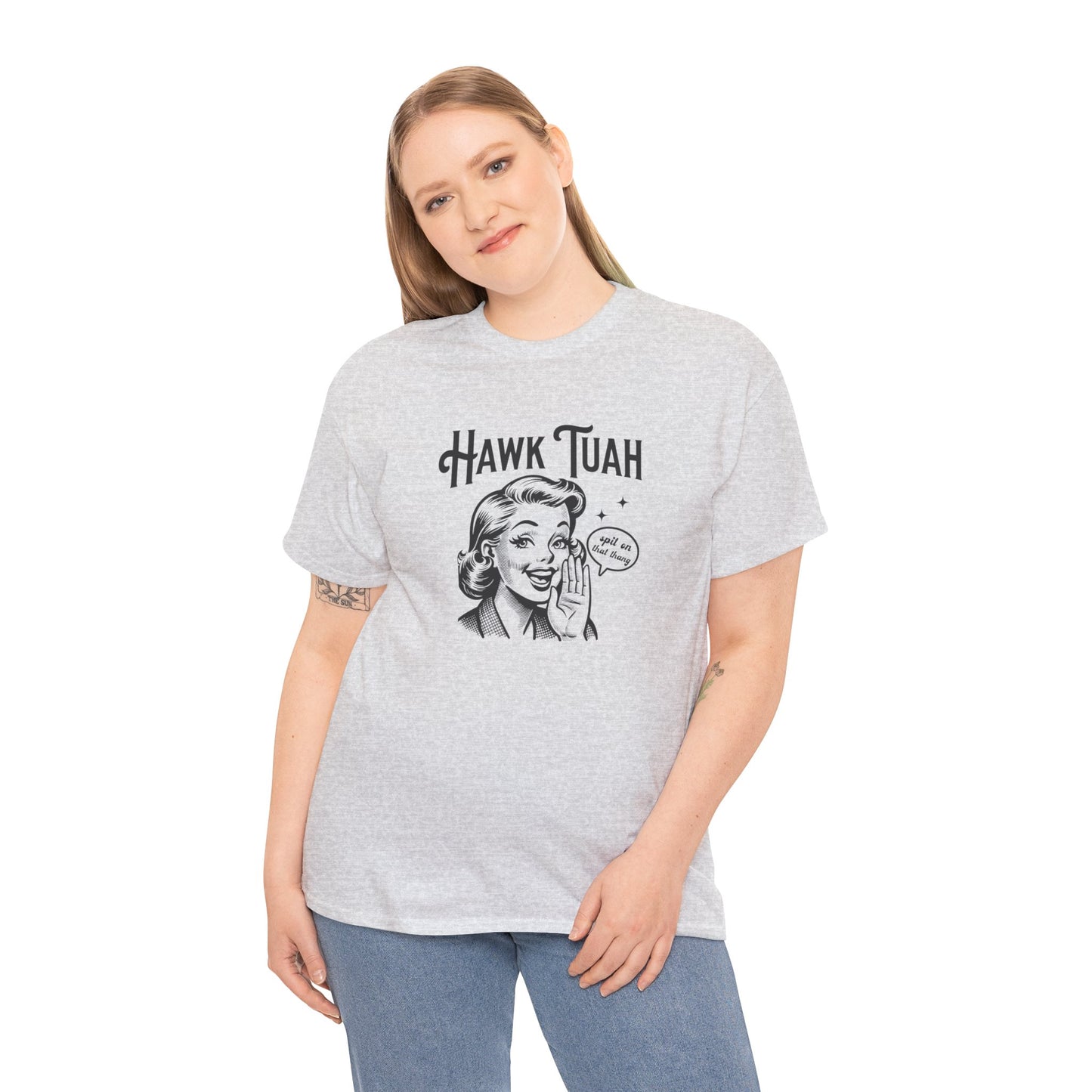 Hawk Tuah Funny Graphic Tee