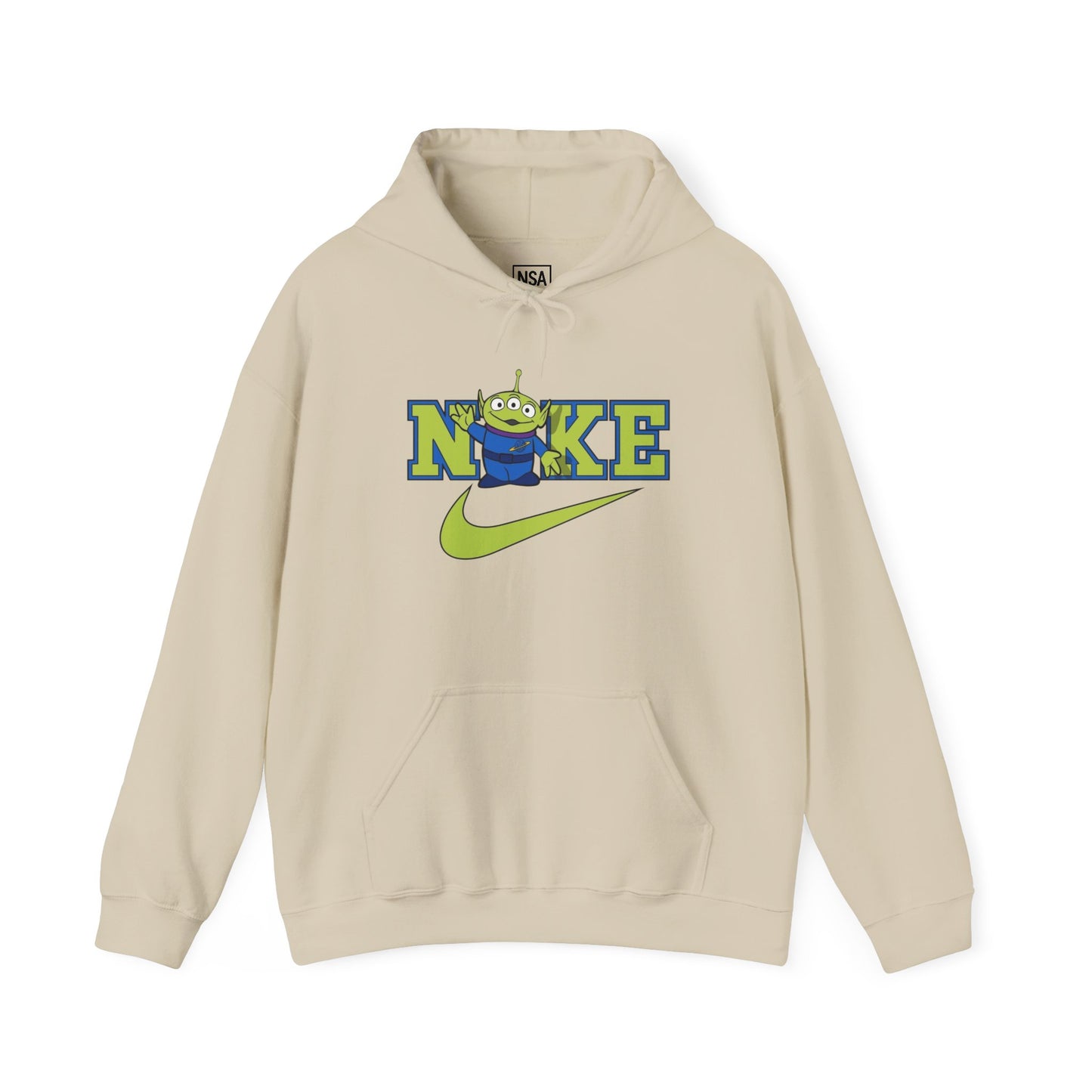 Whimsical swoosh Alien Hoodie