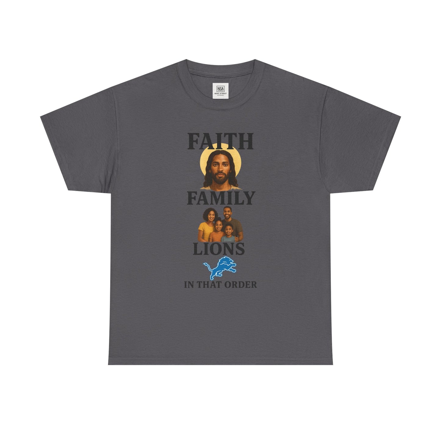 Faith Family Lions Unisex Heavy Cotton Tee