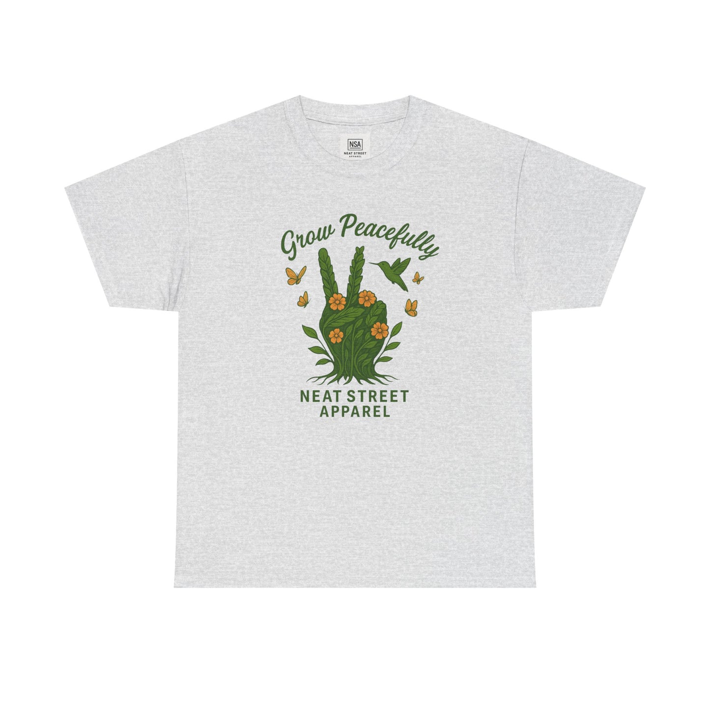 Grow Peacefully Unisex Heavy Cotton Tee