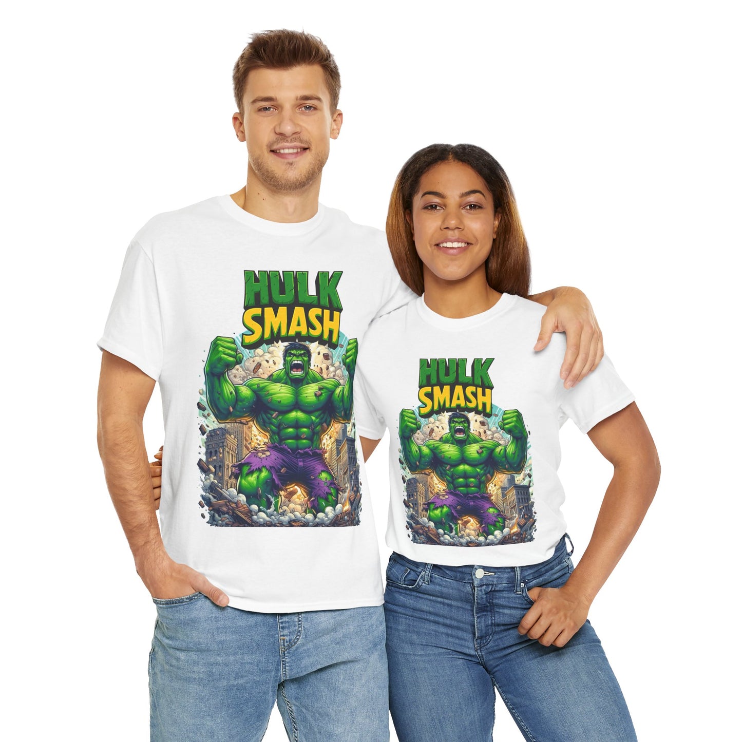 Smash Unisex Heavy Cotton Tee | Fun Graphic Shirt