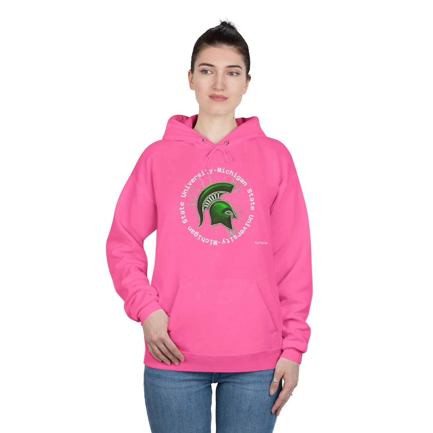 Spartan Spirit Eco-Smart Hoodie, College Sweatshirt, Unisex Pullover, Campus Gear, Game Day Apparel, School Pride Gift