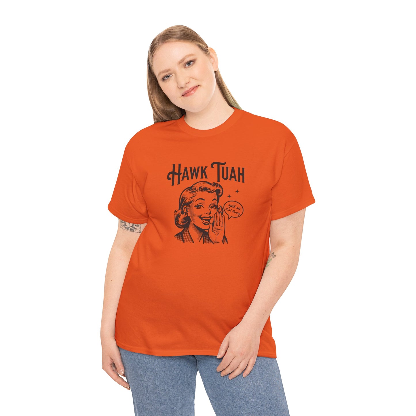 Hawk Tuah Funny Graphic Tee