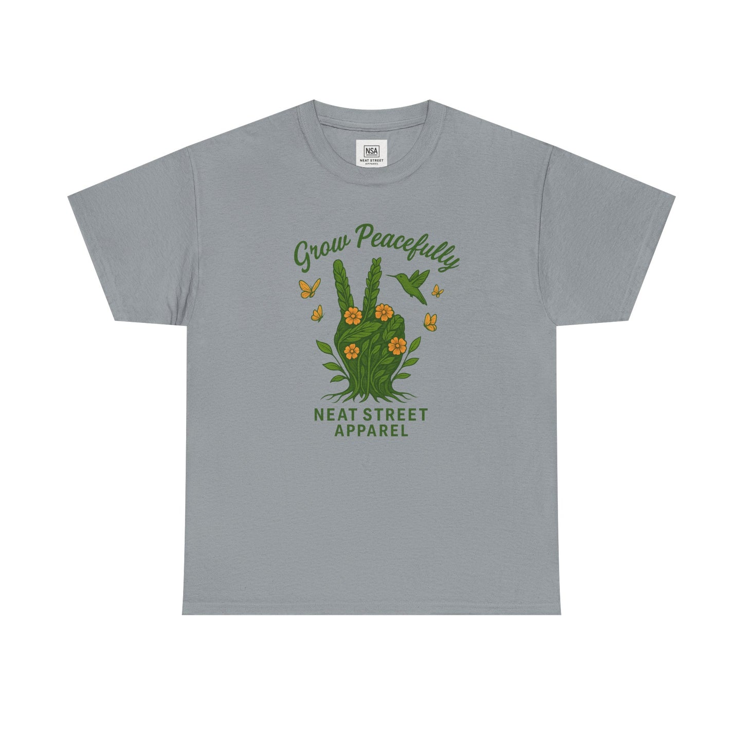 Grow Peacefully Unisex Heavy Cotton Tee
