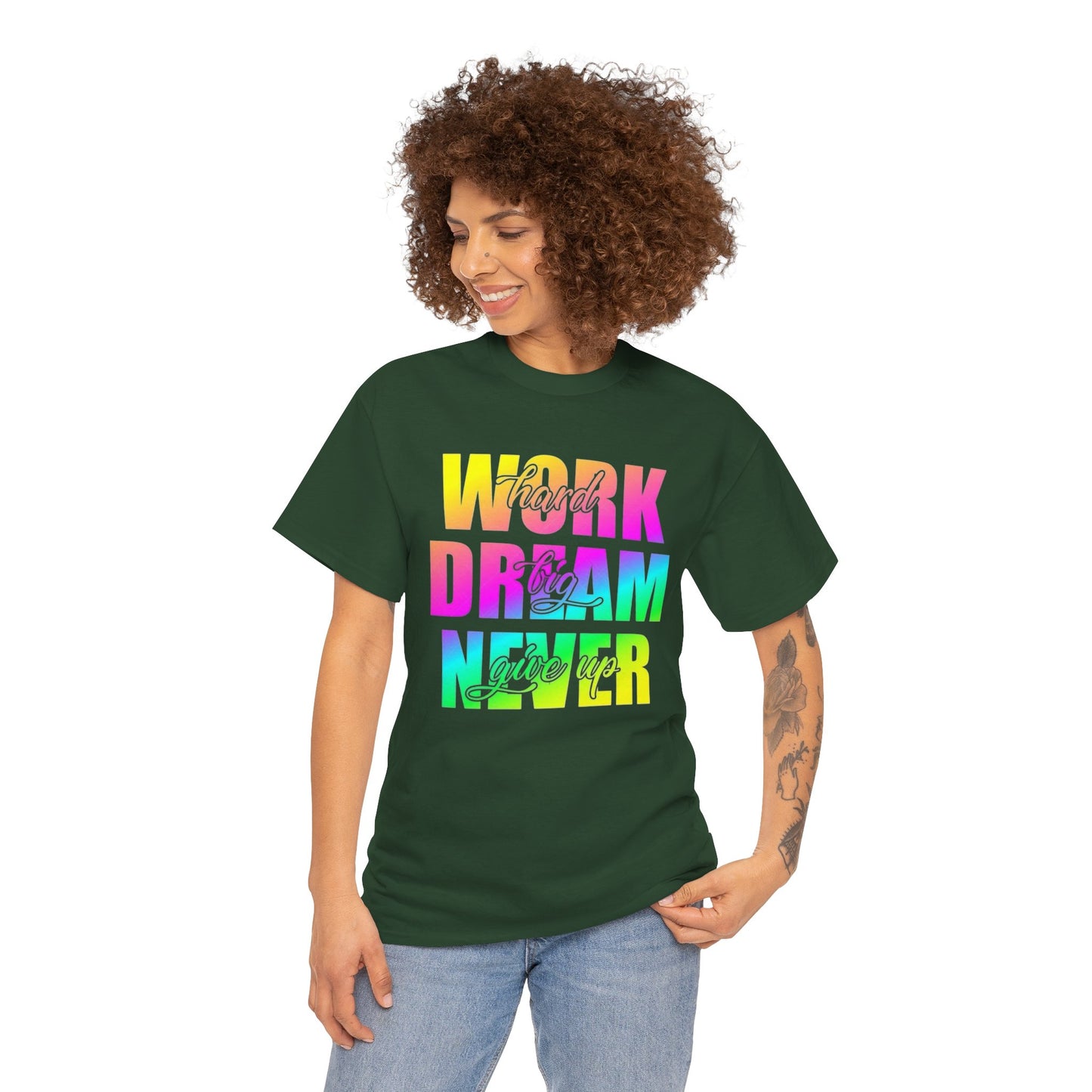 Inspirational Work Hard Dream Big Unisex Tee