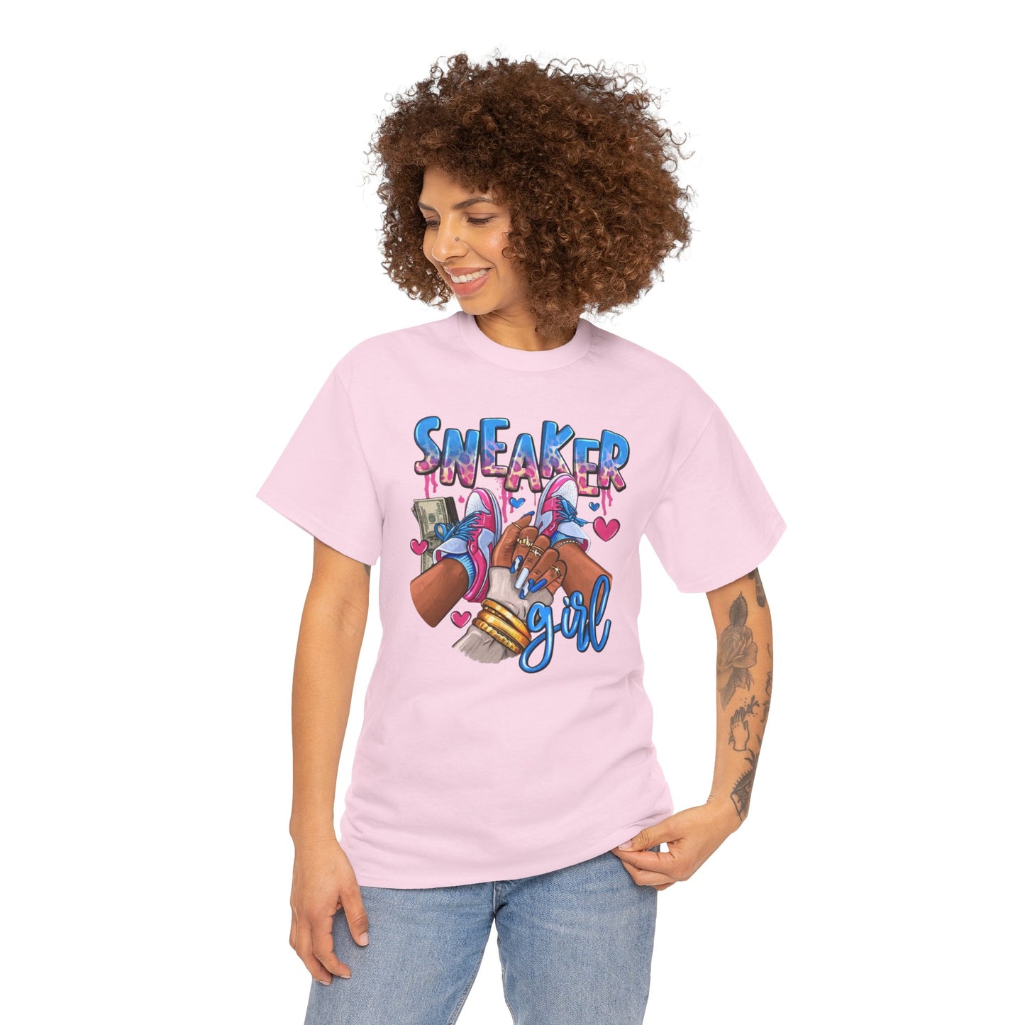 Sneaker Girl Unisex Heavy Cotton Tee