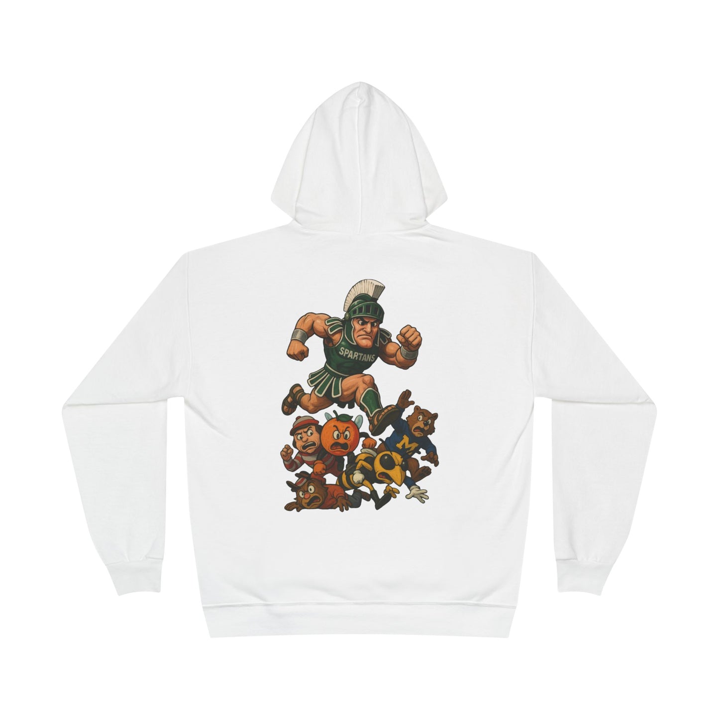 Spartan Spirit Eco-Smart Hoodie, College Sweatshirt, Unisex Pullover, Campus Gear, Game Day Apparel, School Pride Gift