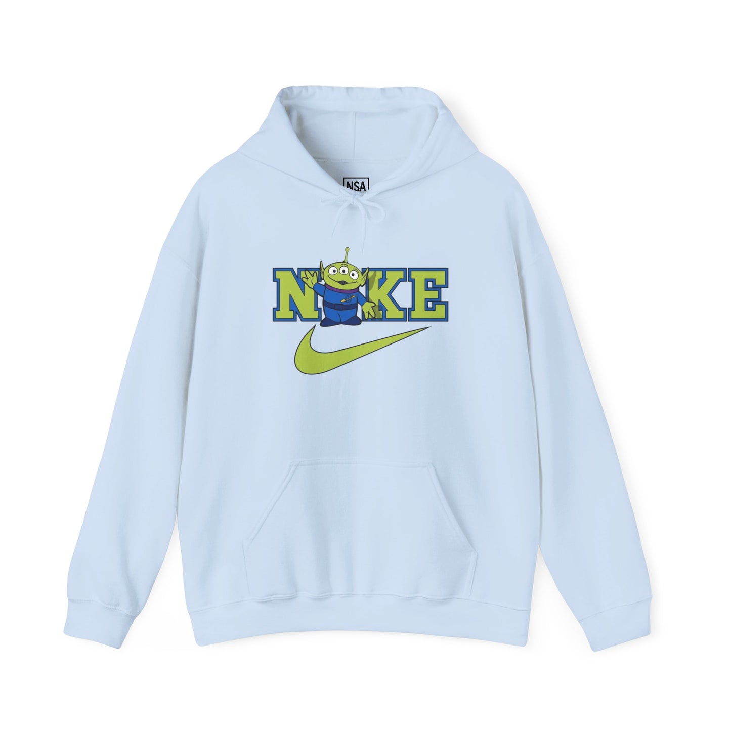 Whimsical swoosh Alien Hoodie