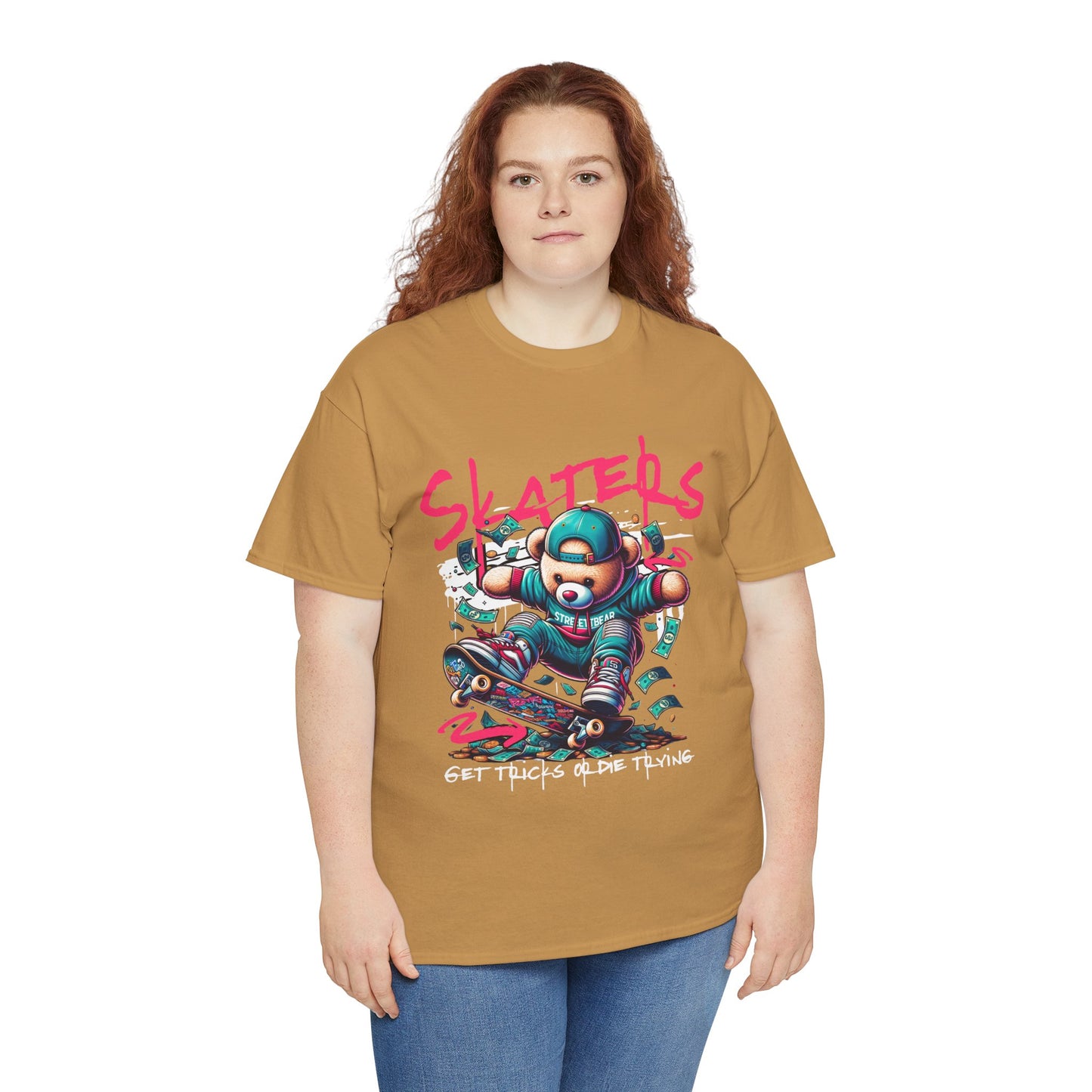 Skater Bear T-Shirt Cool Graphic Tee