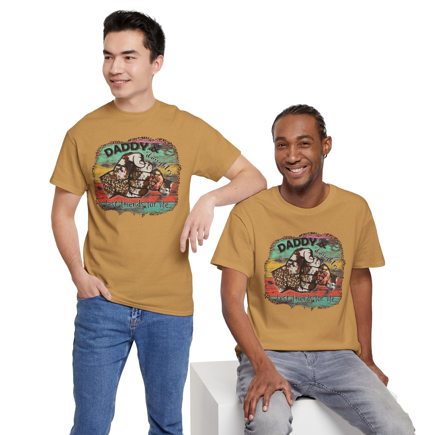 Rasta Retro Graphic Tee for Dads | Unisex Heavy Cotton T-Shirt