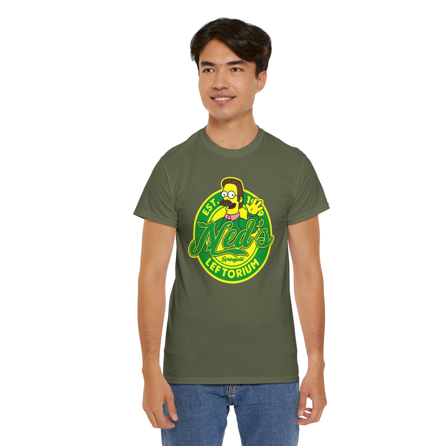 Ned's Leftorium Unisex Heavy Cotton Tee