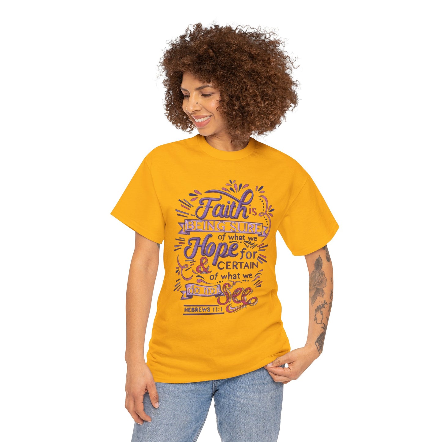 Inspirational Faith & Hope Unisex Cotton T-shirt
