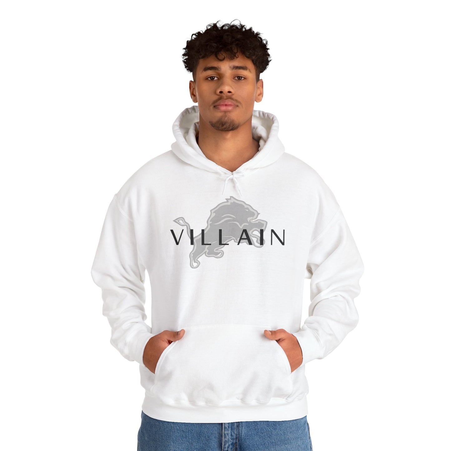 Villain Unisex Heavy Blend Hoodie, Cozy Streetwear, Casual Fashion, Gift for Gamers, Unique Graphic Sweatshirt