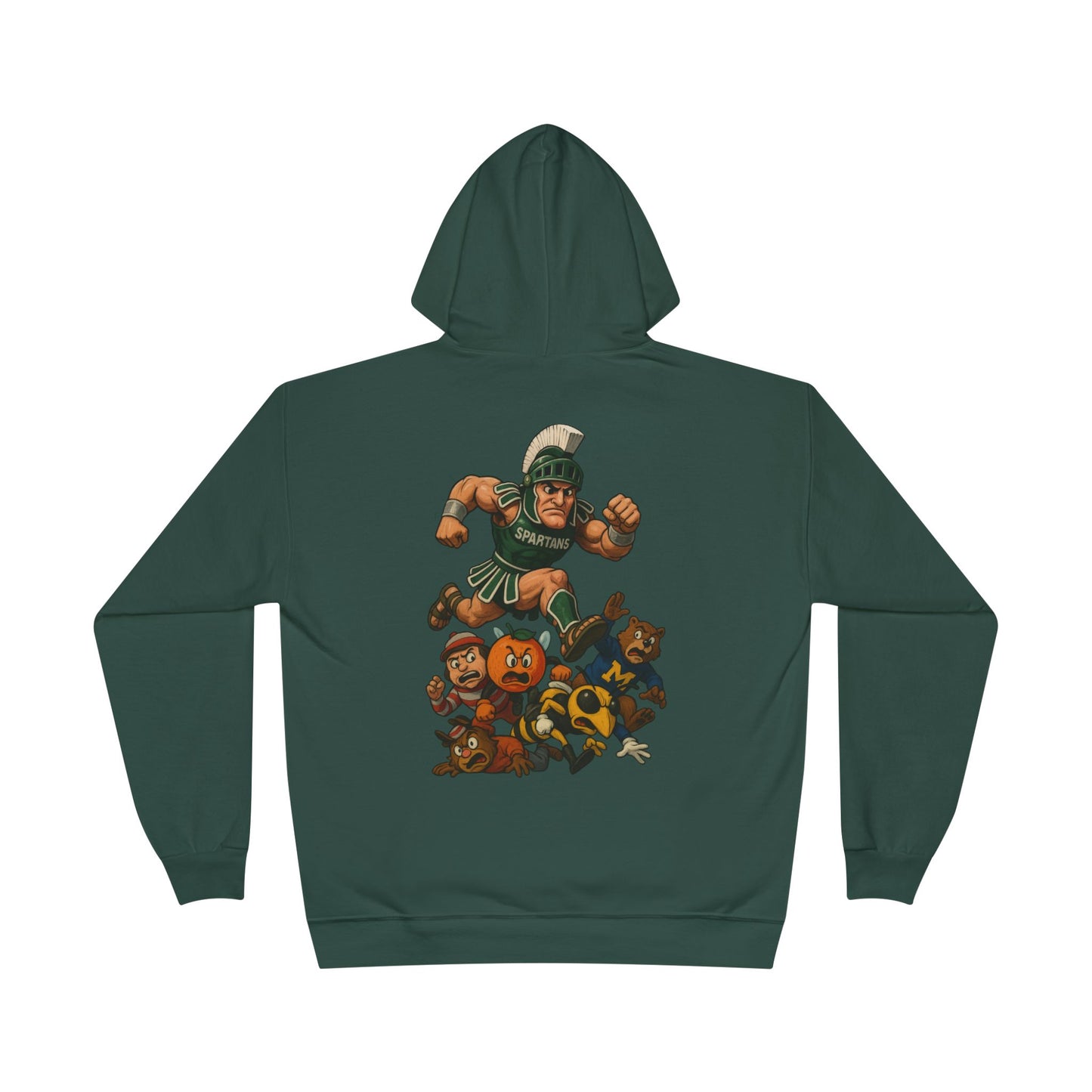 Spartan Spirit Eco-Smart Hoodie, College Sweatshirt, Unisex Pullover, Campus Gear, Game Day Apparel, School Pride Gift