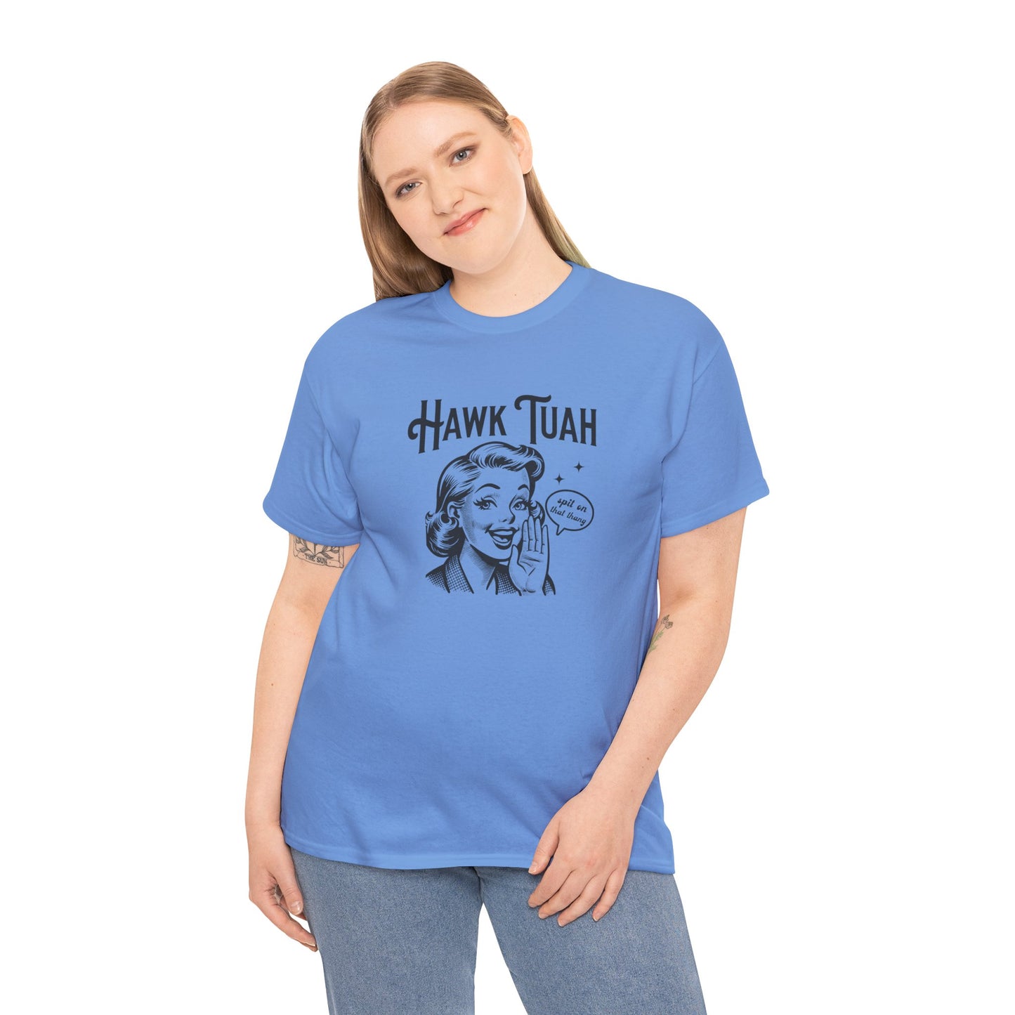Hawk Tuah Funny Graphic Tee