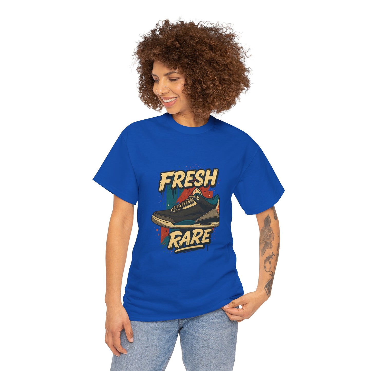 Streetwear Graphic Tee - 'Fresh-Rare' Unisex Heavy Cotton T-Shirt for Rare Air Jordan 3 release