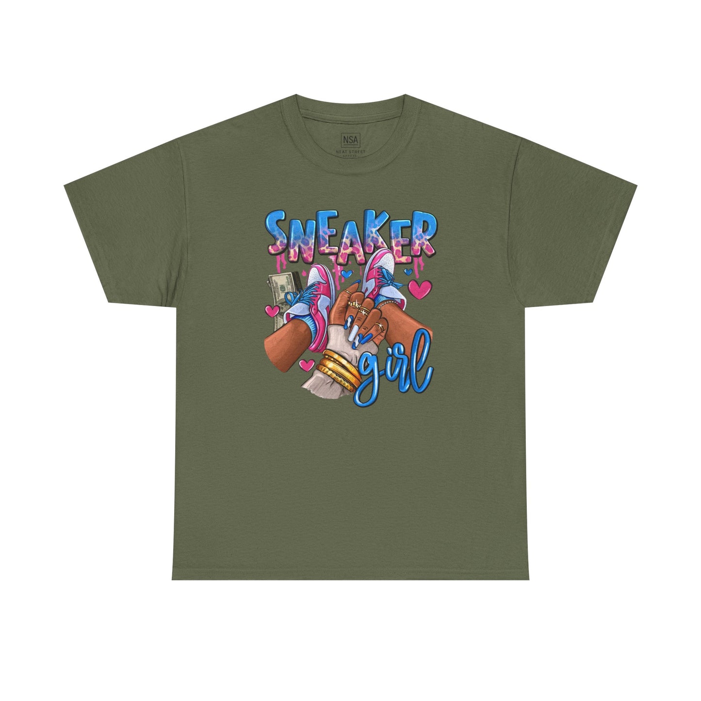 Sneaker Girl Unisex Heavy Cotton Tee