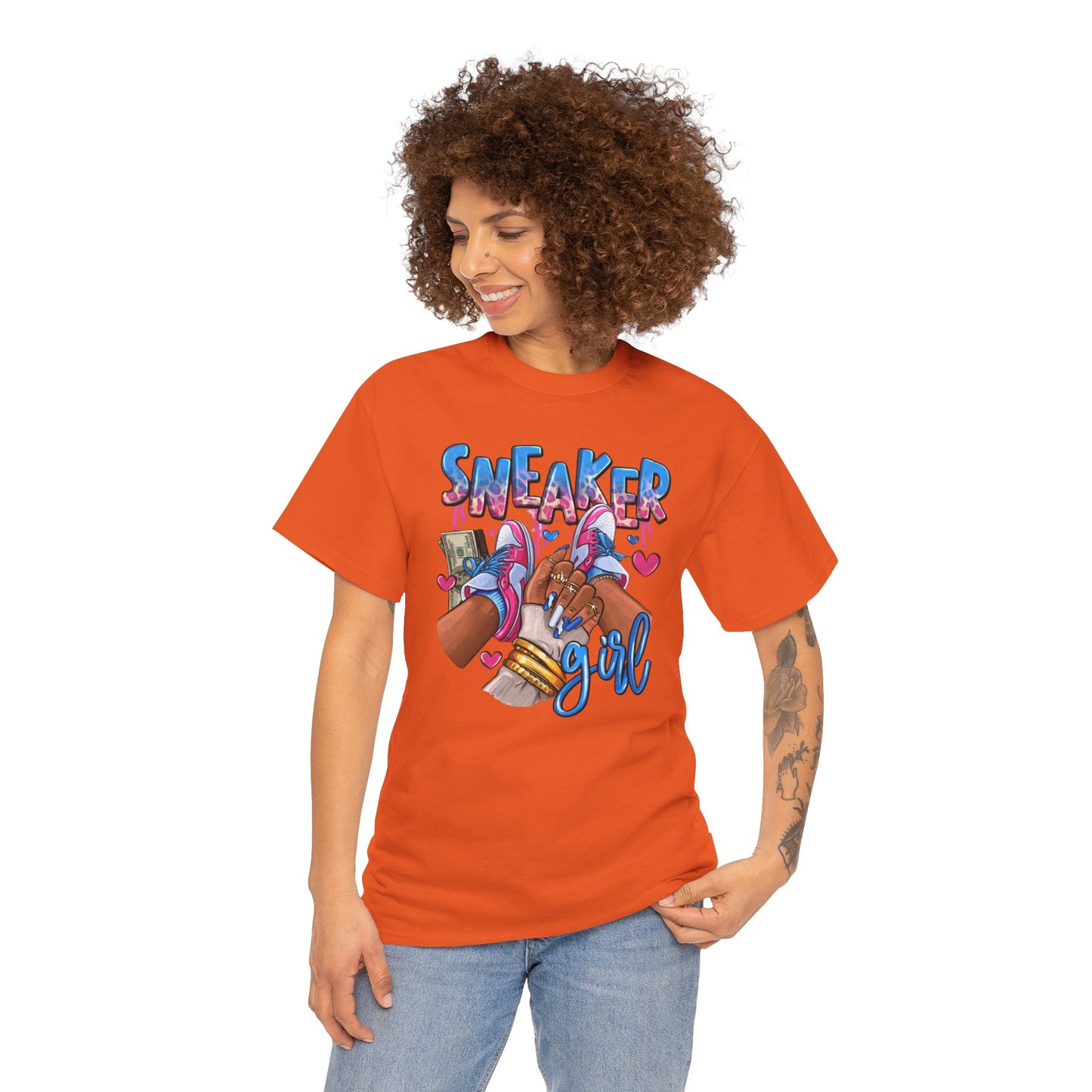 Sneaker Girl Unisex Heavy Cotton Tee