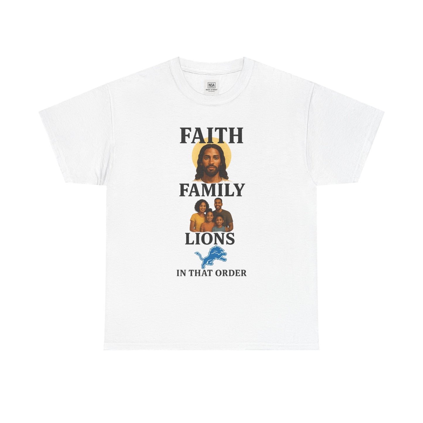 Faith Family Lions Unisex Heavy Cotton Tee