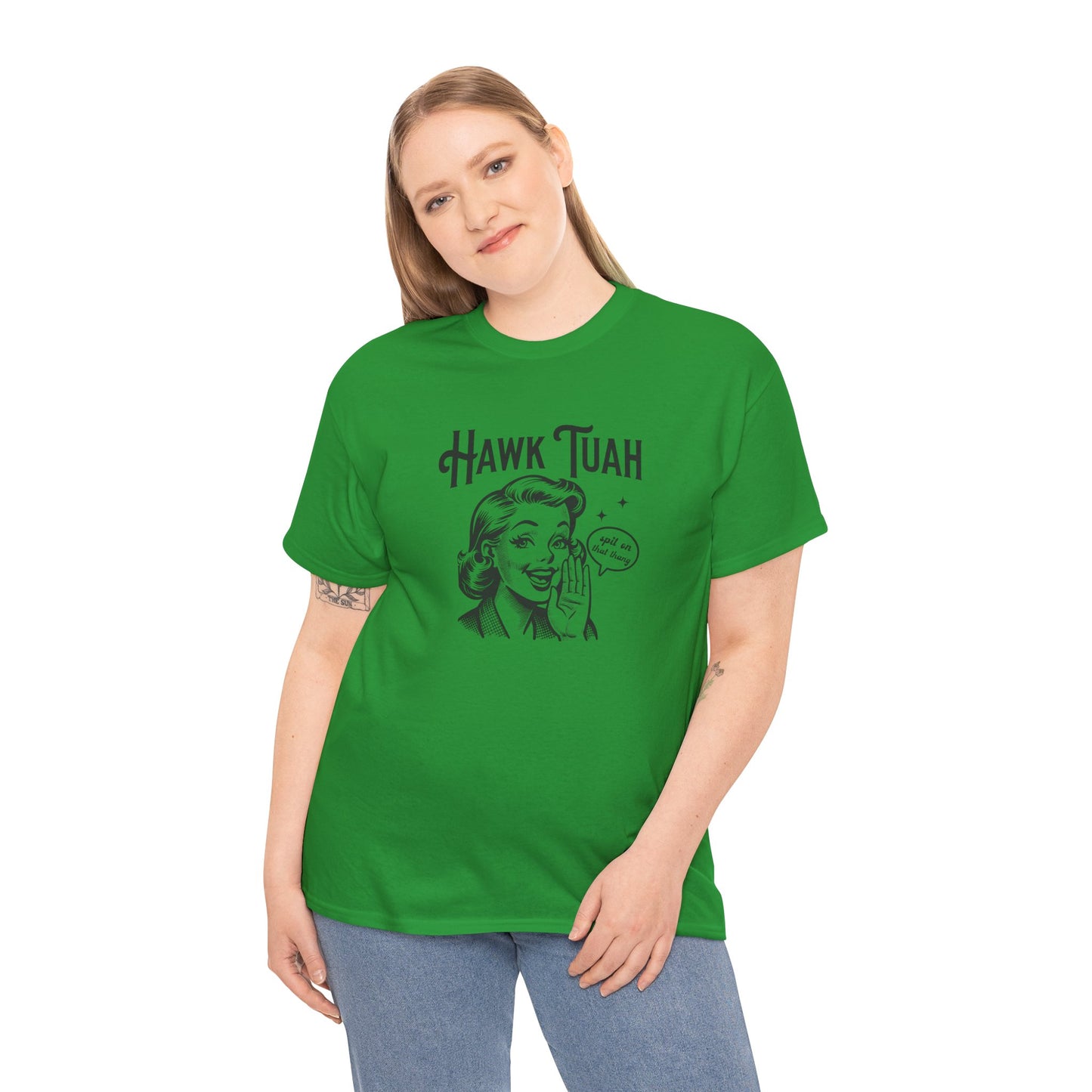 Hawk Tuah Funny Graphic Tee