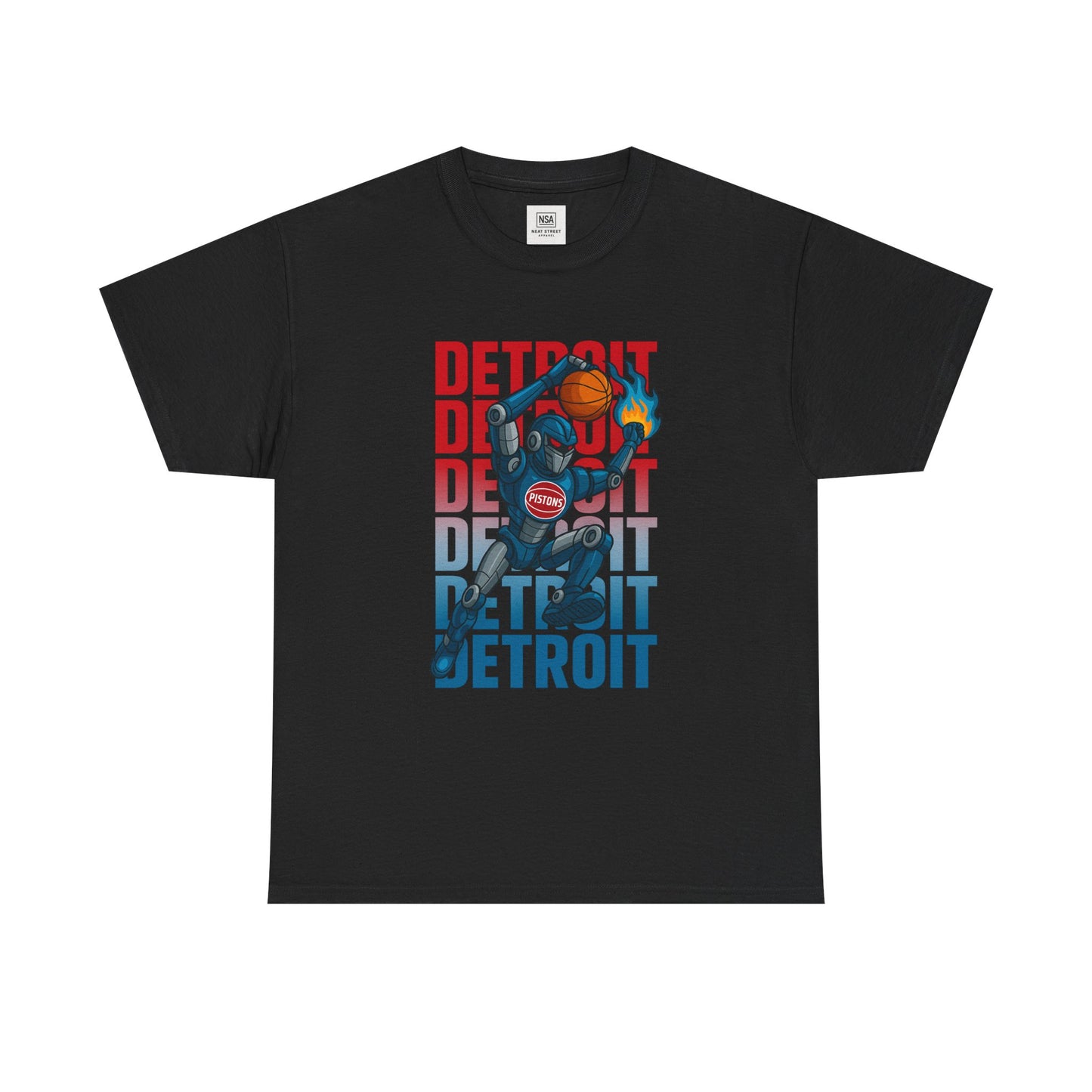 Detroit Basketball Neat Street Graphic Tee