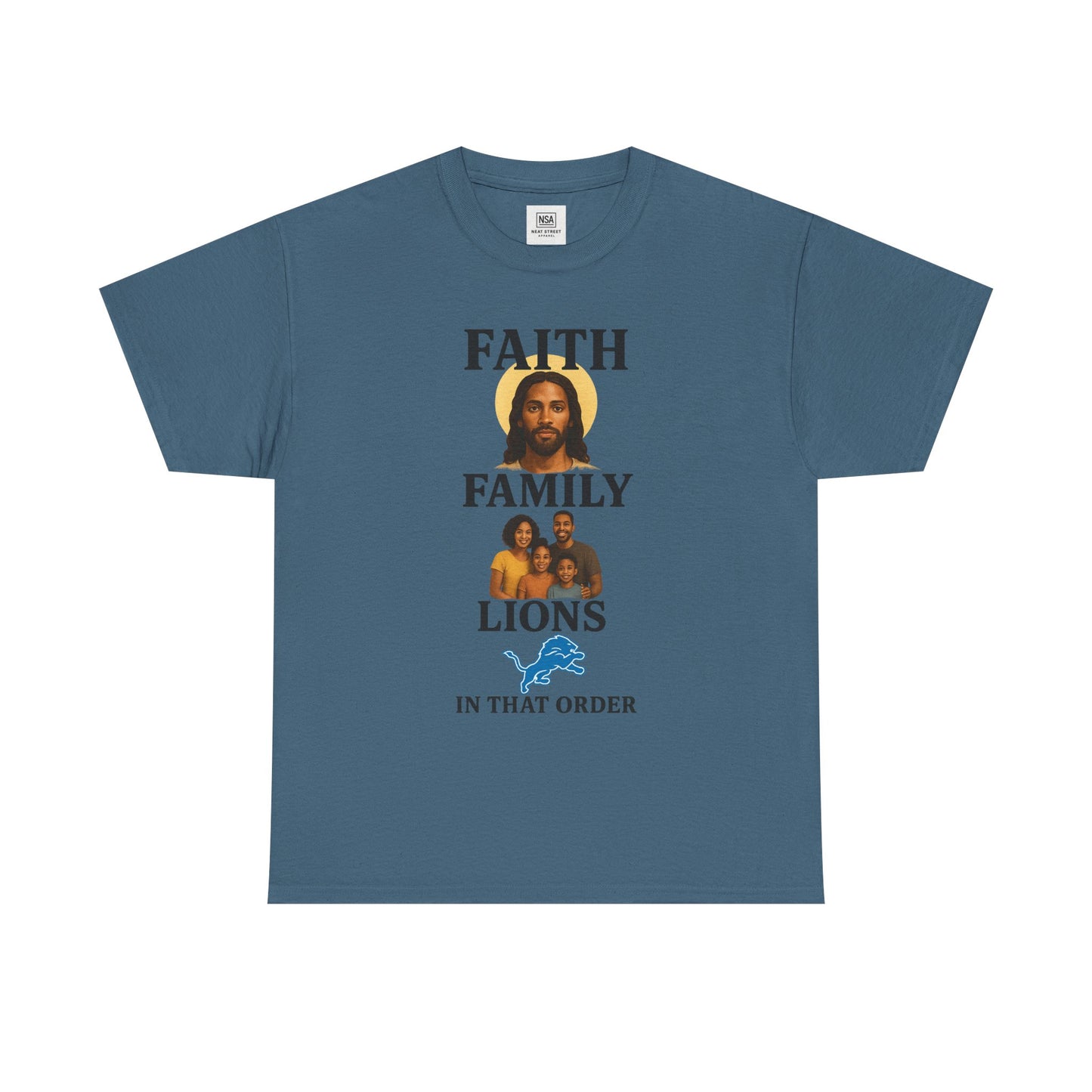 Faith Family Lions Unisex Heavy Cotton Tee