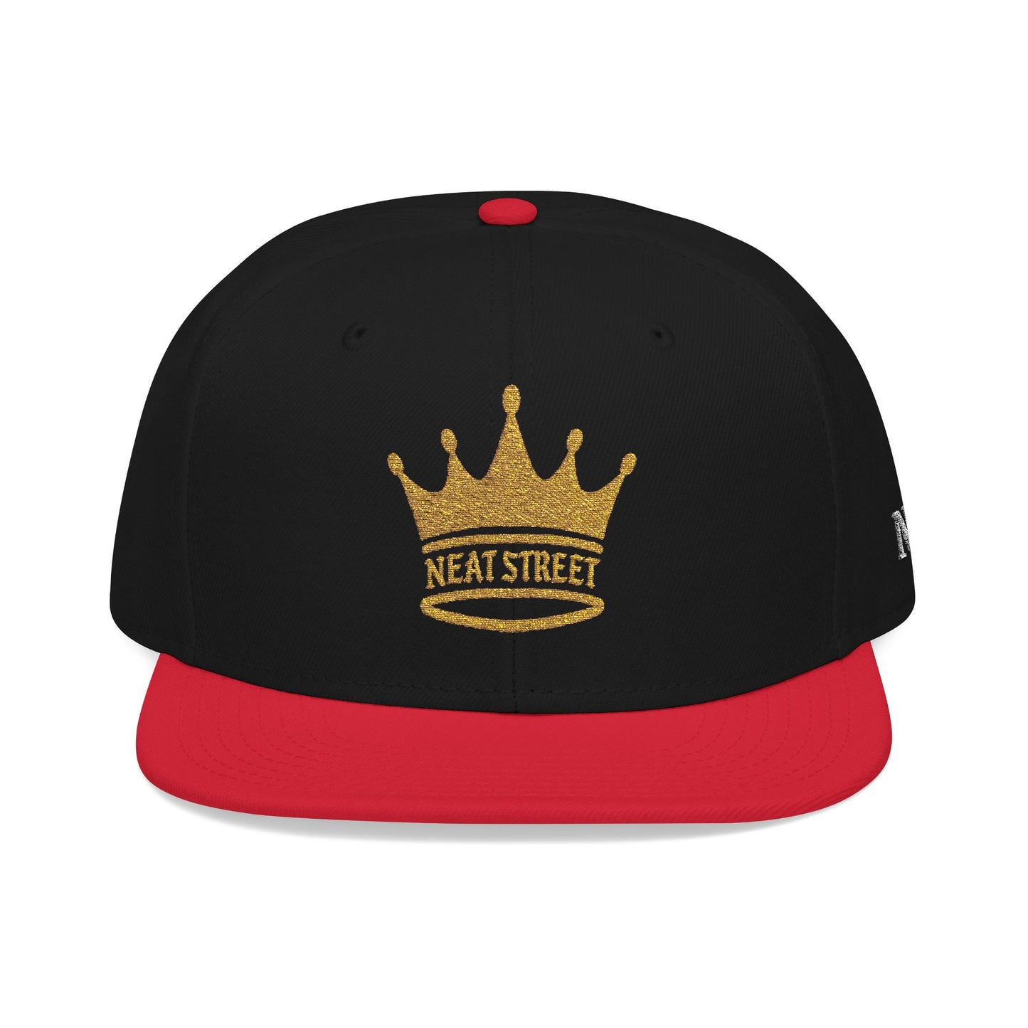 Neat Street Crown Snapback Hat - Embroidered Casual Cap for Streetwear Enthusiasts